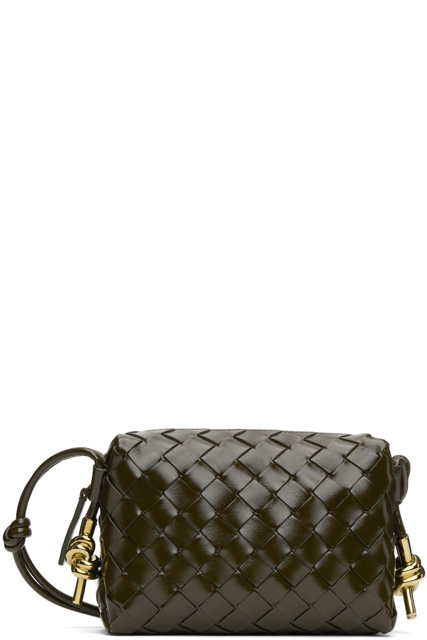 Bottega Veneta - Mini sac caméra kaki à ornements noués