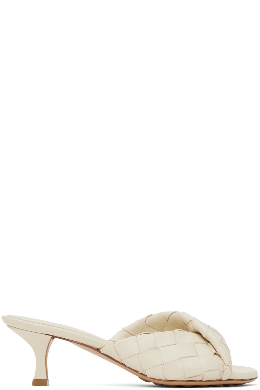 Bottega Veneta - Mules Blink blanc cassé