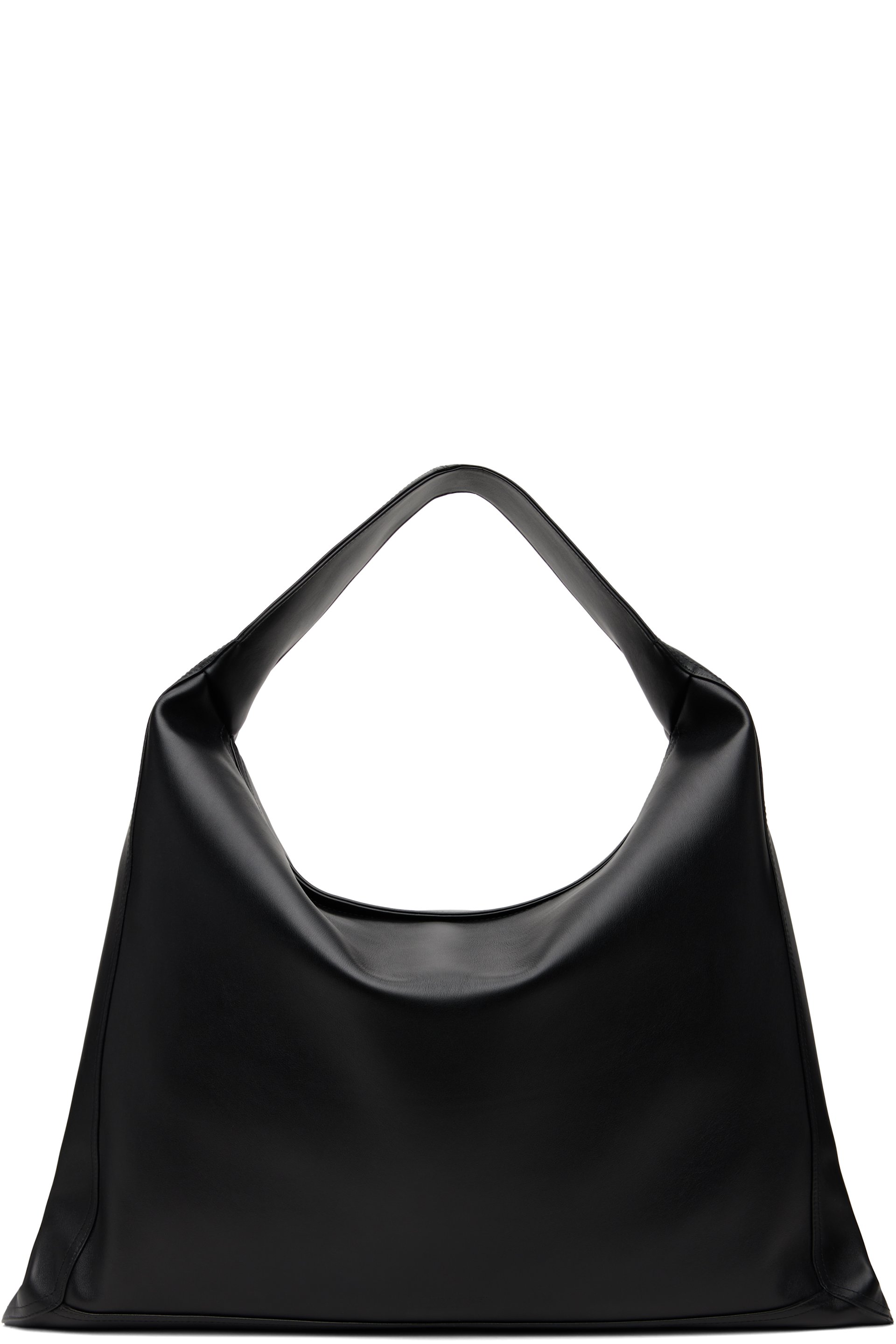 Bottega Veneta: Black Large Hop Tote | SSENSE