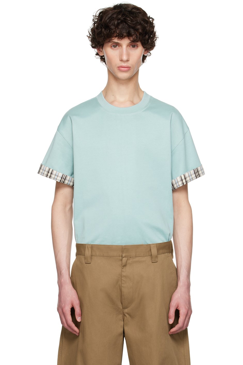 Bottega Veneta - 블루 코튼 티셔츠
