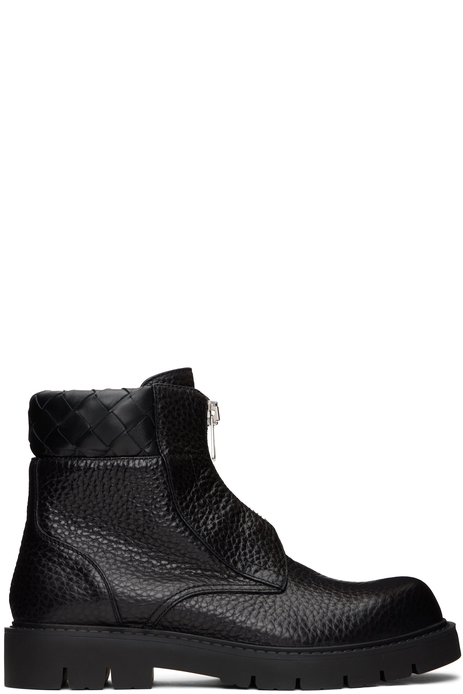 メンズ用 Bottega Veneta ジップアップ & バックル ブーツ | SSENSE 日本