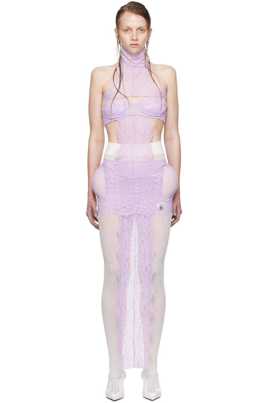 Jean Paul Gaultier - Robe courte mauve édition Shayne Oliver