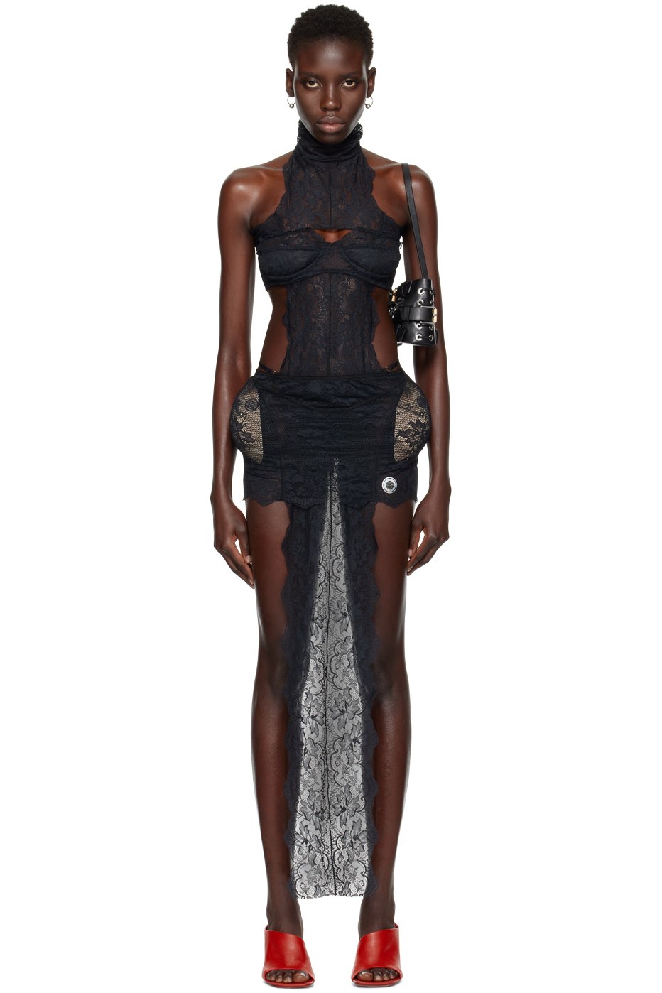 Jean Paul Gaultier - Robe courte noire édition Shayne Oliver