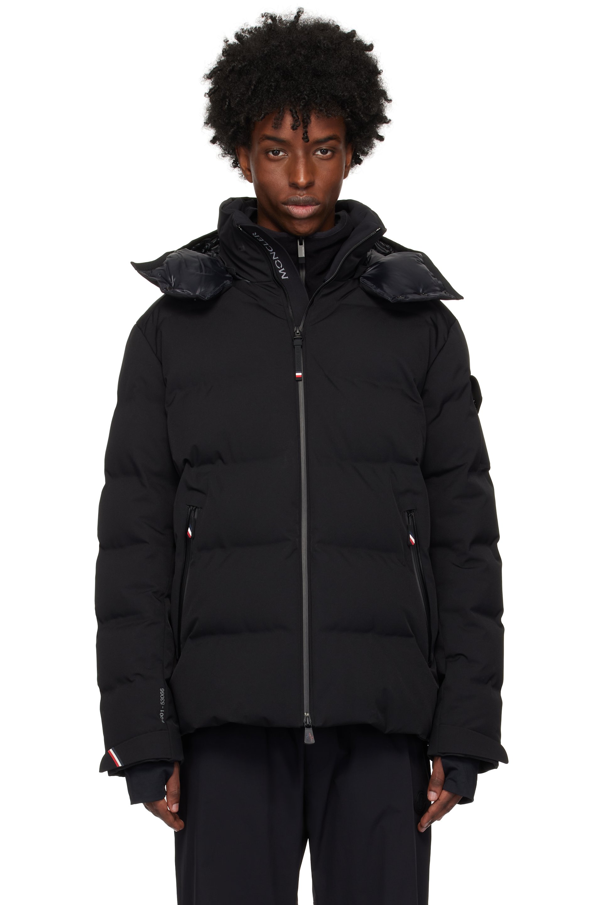 Moncler Grenoble: Black Montgetech Short Down Jacket | SSENSE