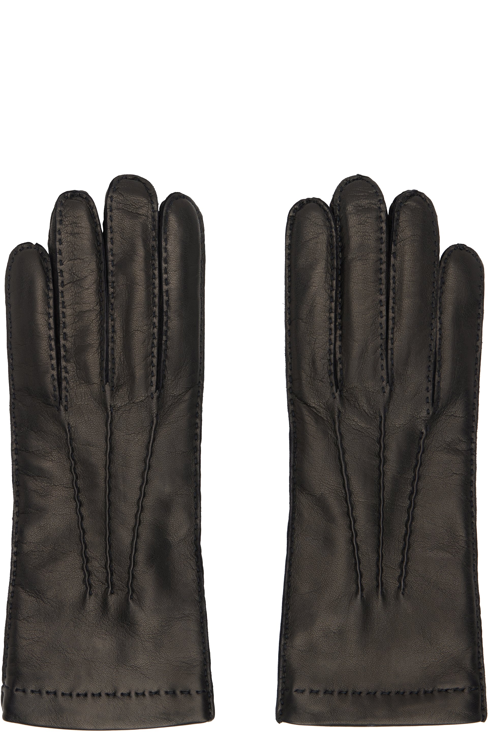 Miu Miu - Gants noirs en cuir nappa