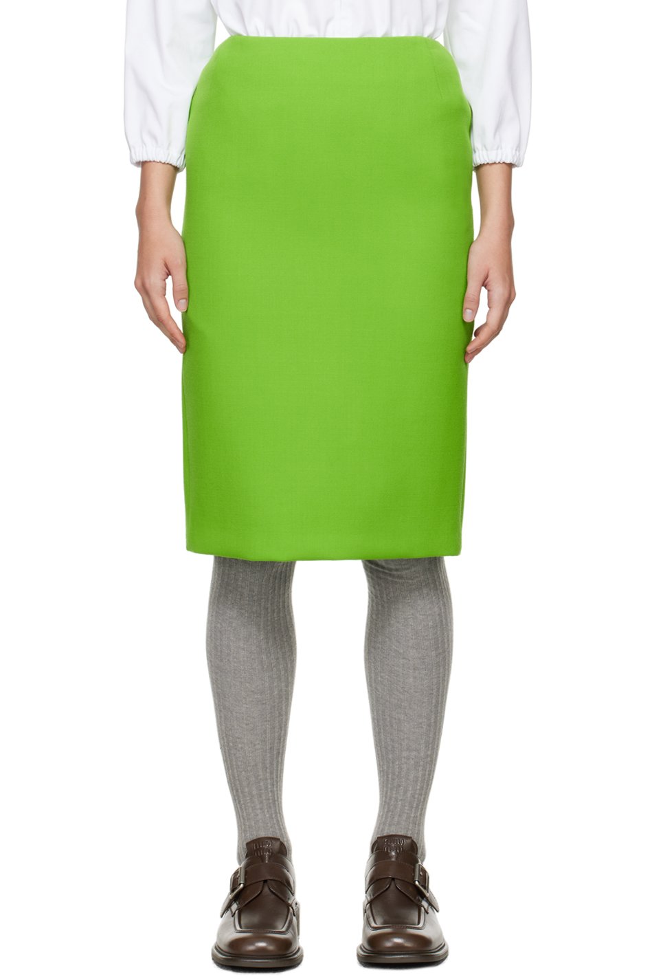 Miu Miu - Jupe crayon midi verte
