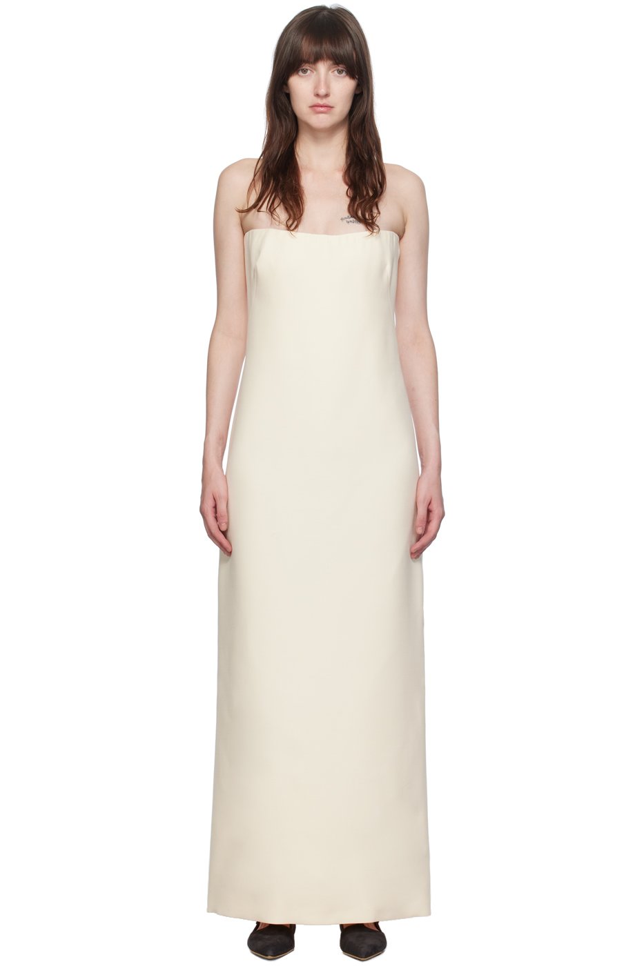 Gabriela Hearst - Robe longue Opus blanc cassé