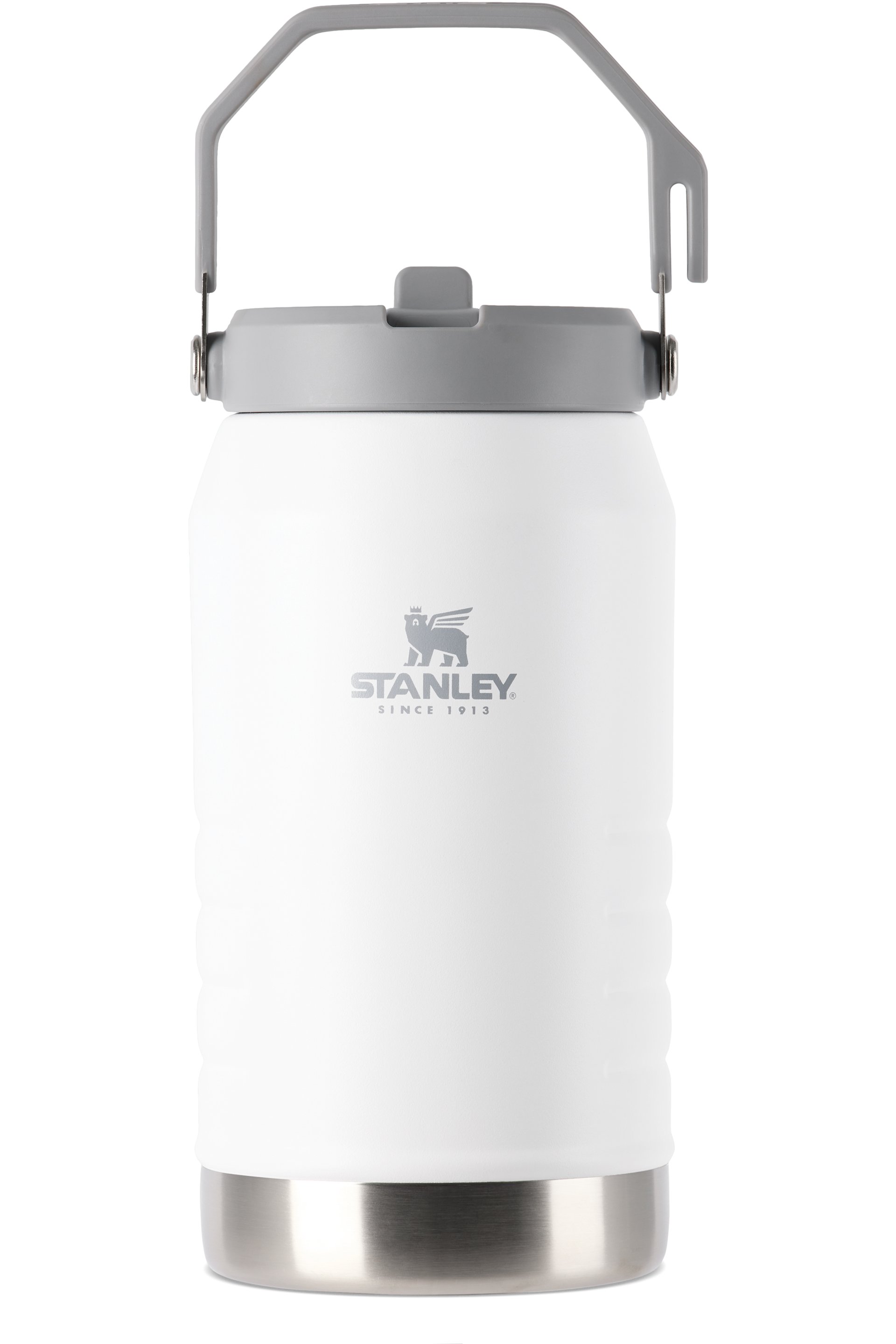 Stanley - Cruche IceFlow blanche à paille rabattable, 1,9 l