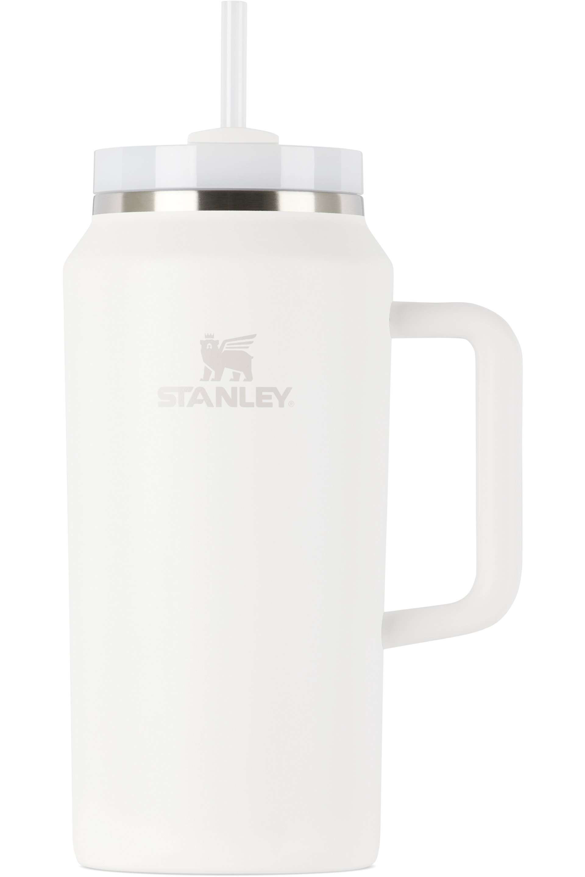 Stanley - Tasse de voyage Quencher H2.0 blanche à couvercle FlowState™, 1,9 l