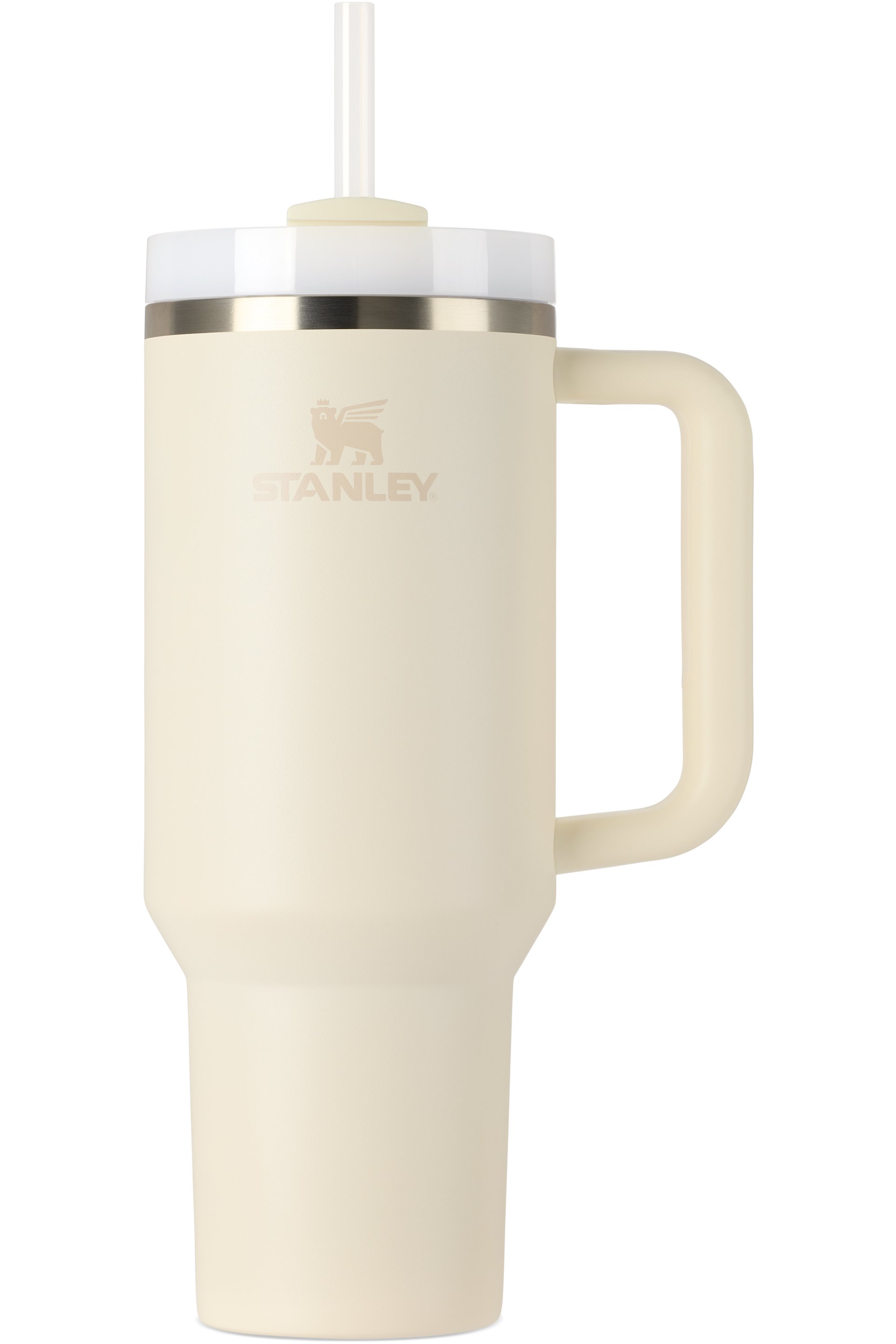 Stanley - Tasse de voyage Quencher H2.0 beige à couvercle FlowState™, 1,18 l
