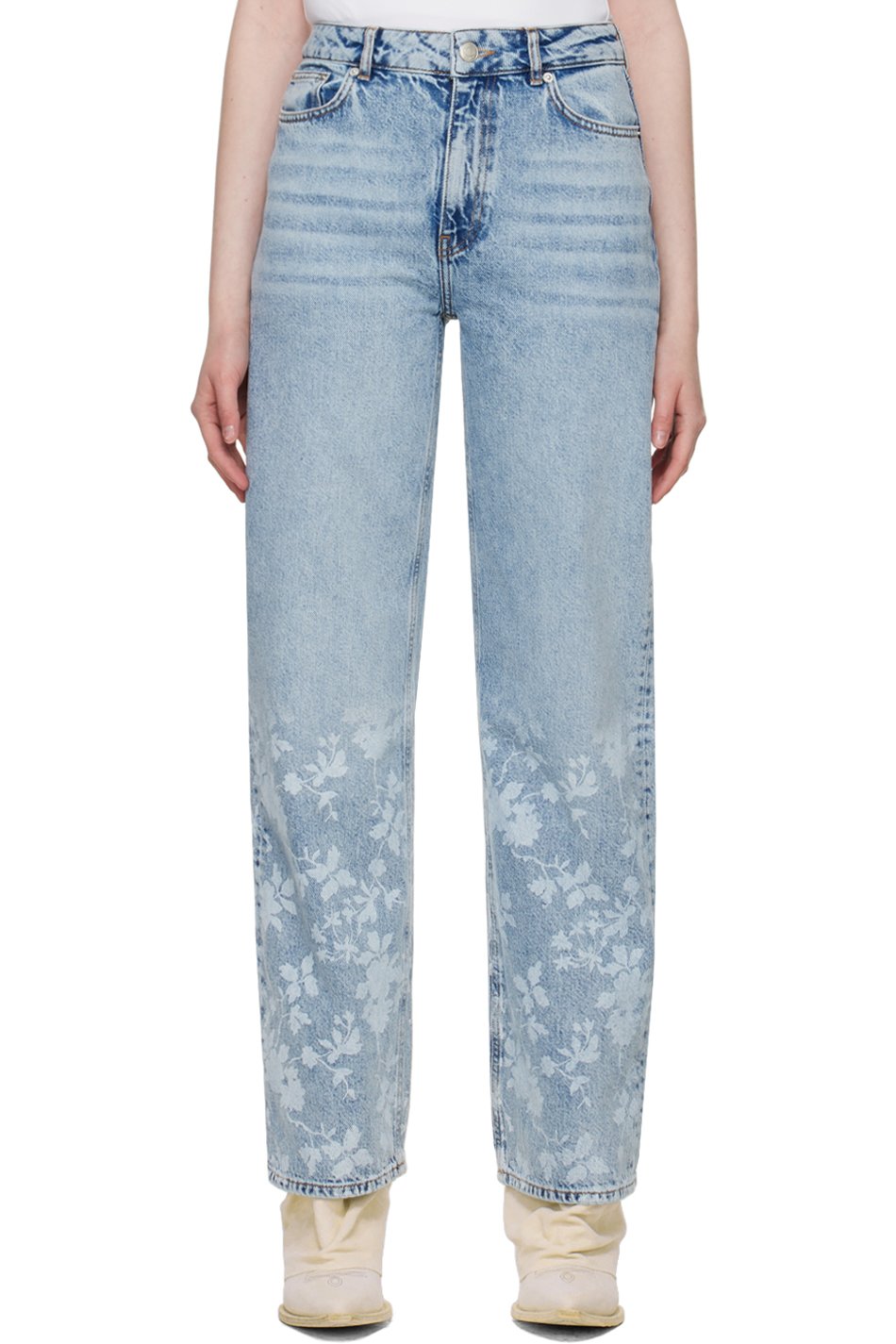 Holzweiler - Blue Flower Print Jeans