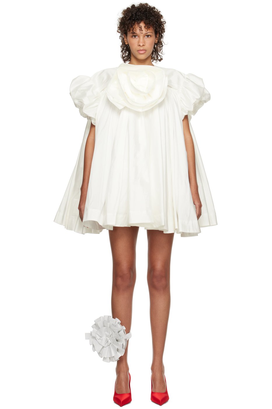VAQUERA - Robe courte Sierra blanche exclusive à SSENSE - Mariage