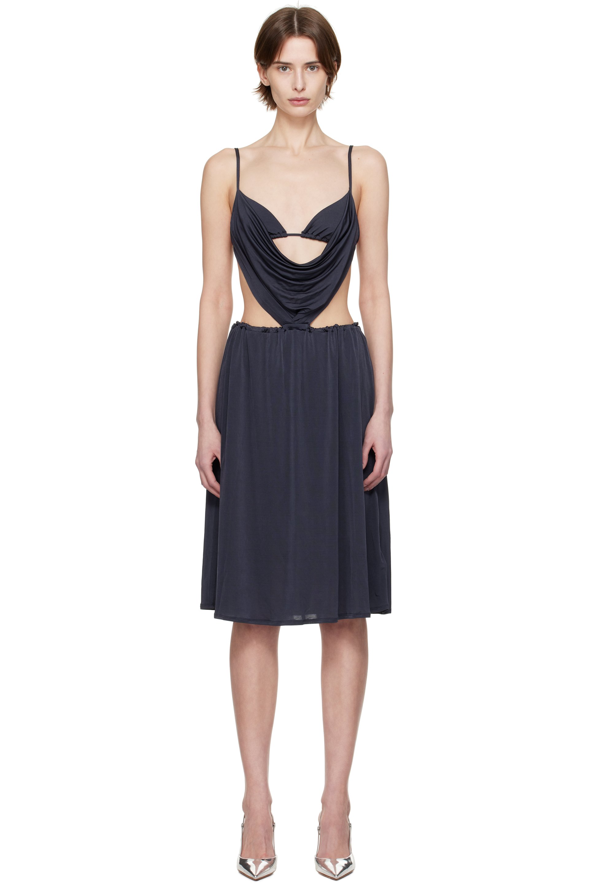 Diesel - Robe midi Showomen grise