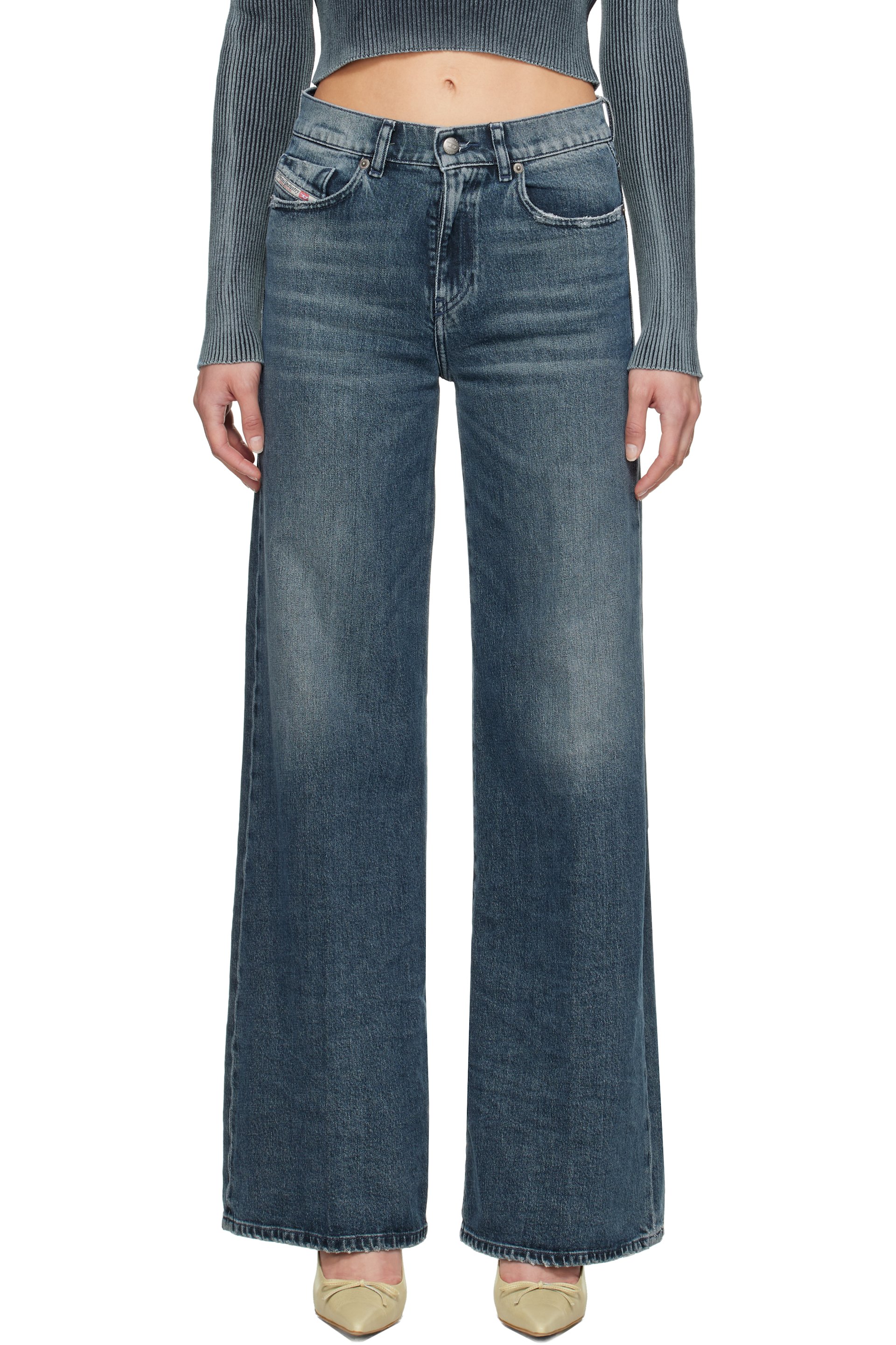Diesel - Jean évasé 1978 Akemi 007y7 bleu