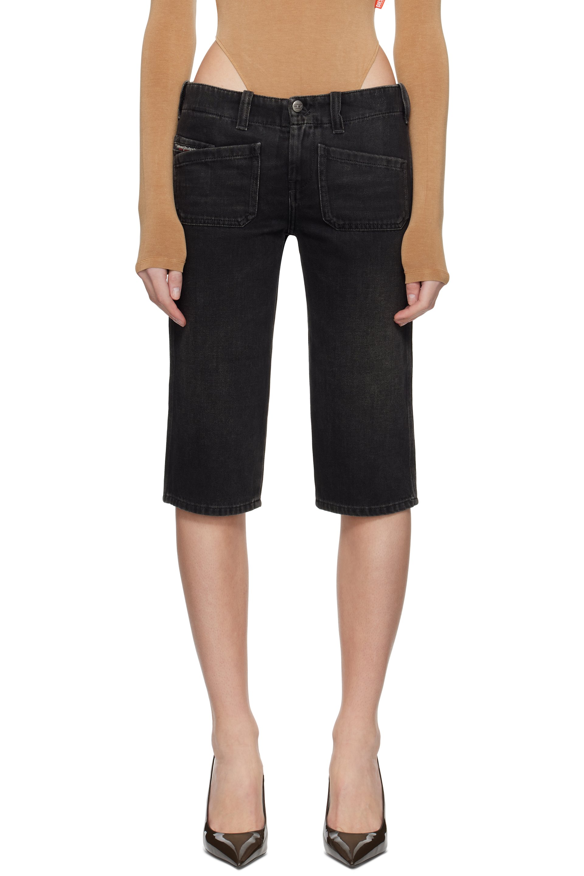 Diesel - Short Keate noir en denim