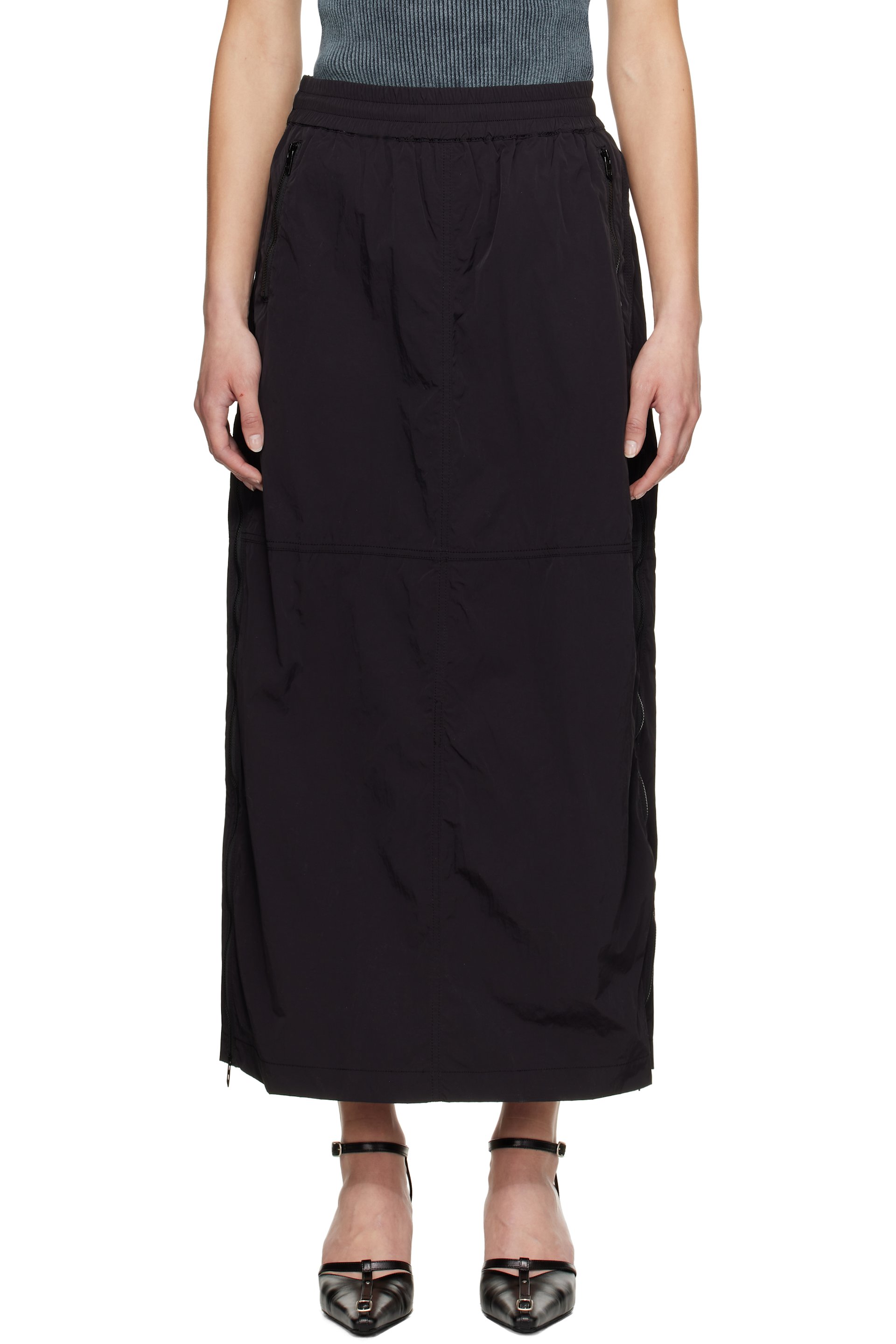 Diesel - Jupe longue O-Hazel-Q3 noire