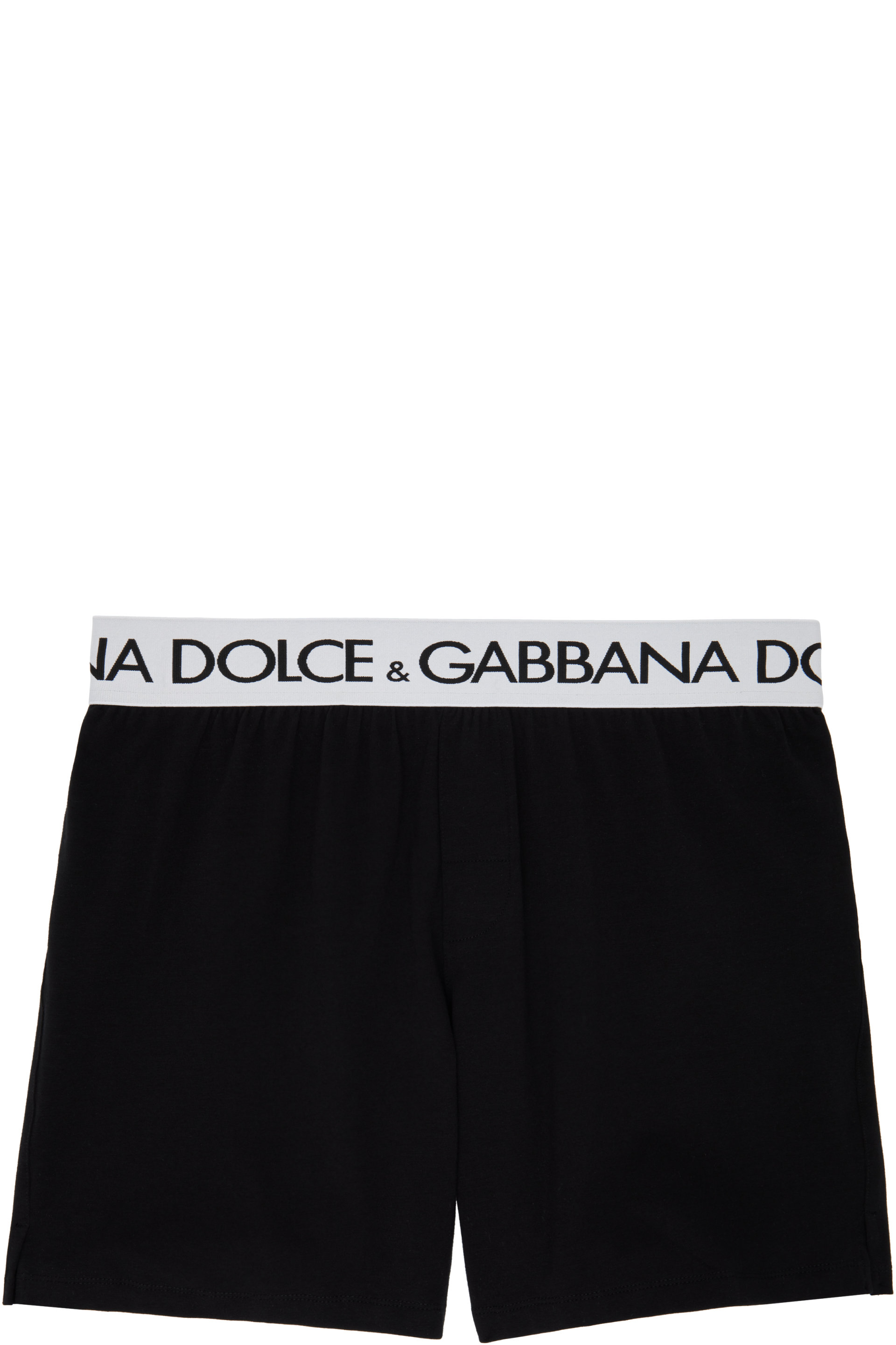 Dolce&Gabbana - Black Two-Way-Stretch Long-Leg Boxers