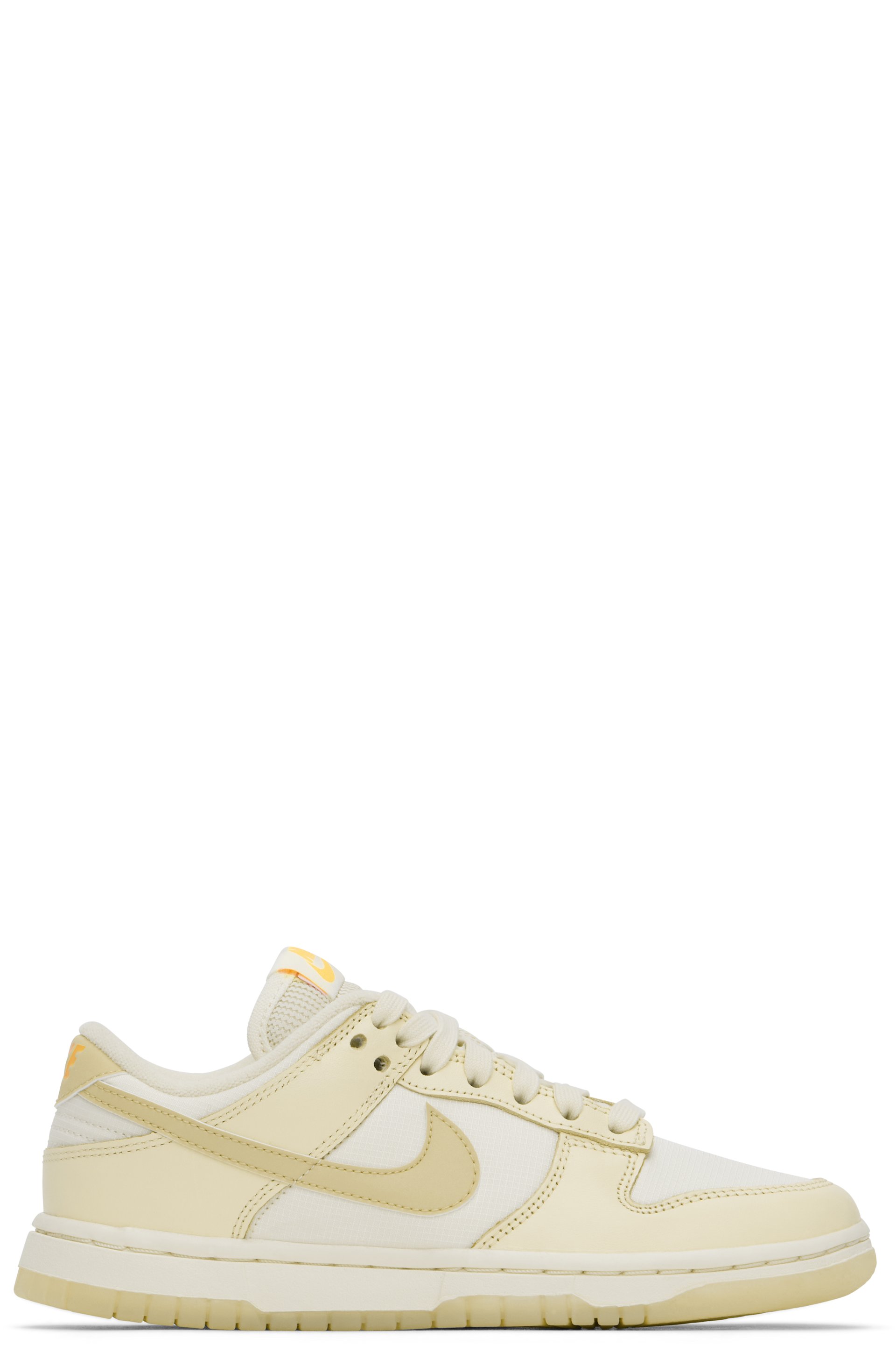 Nike - Off-White & Yellow Dunk Low Sneakers