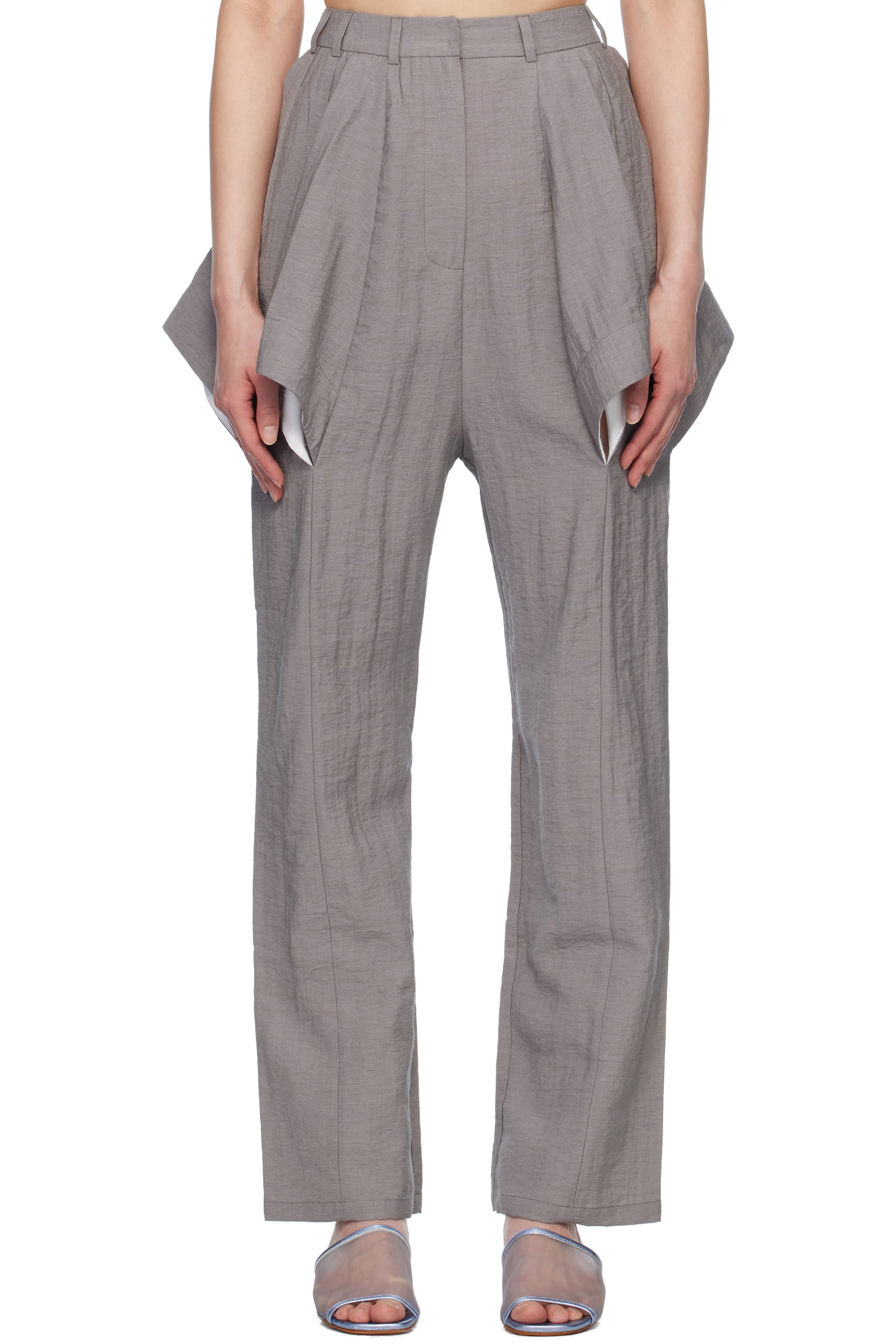 J.KIM - Pantalon Lazzat gris