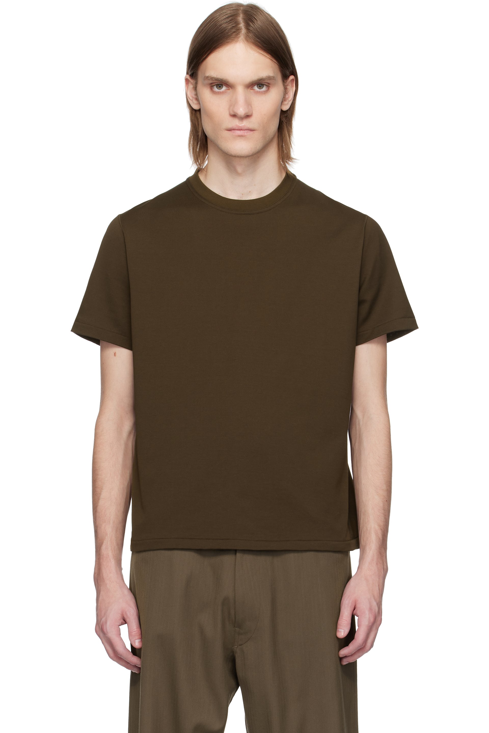 Omar Afridi - Brown Cotton T-shirt