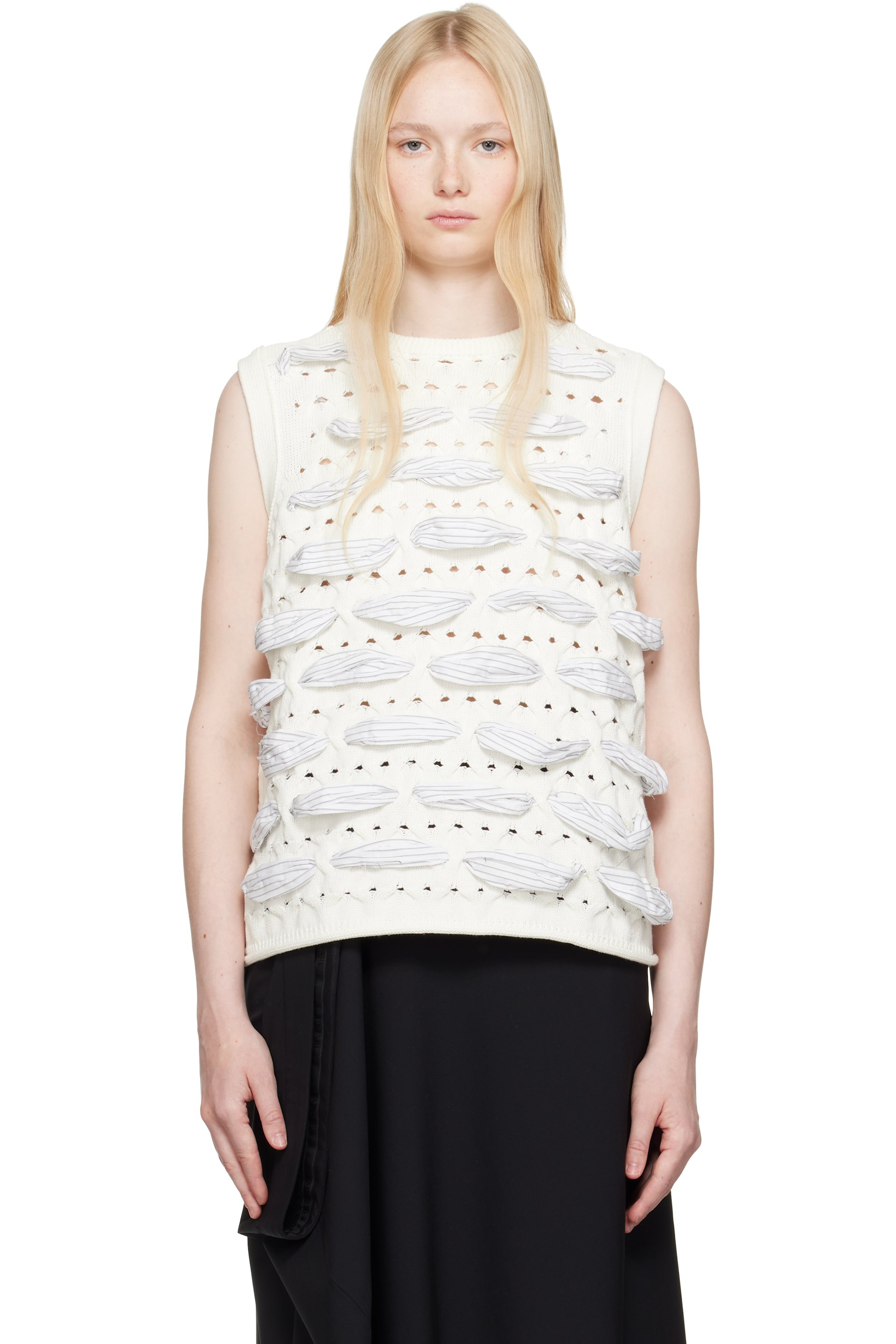ADER error - White Product. 58 Knit Vest