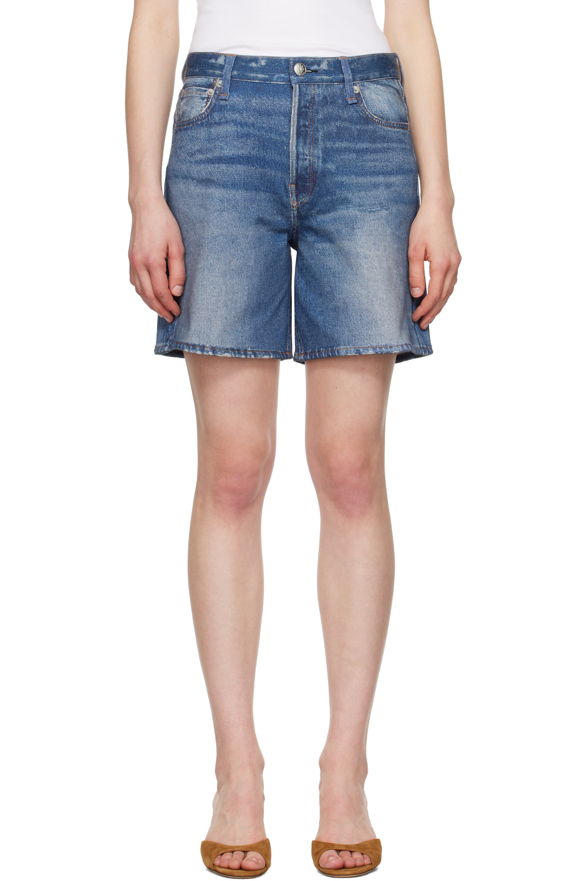 rag & bone - Blue Miramar Terry Kaia Shorts