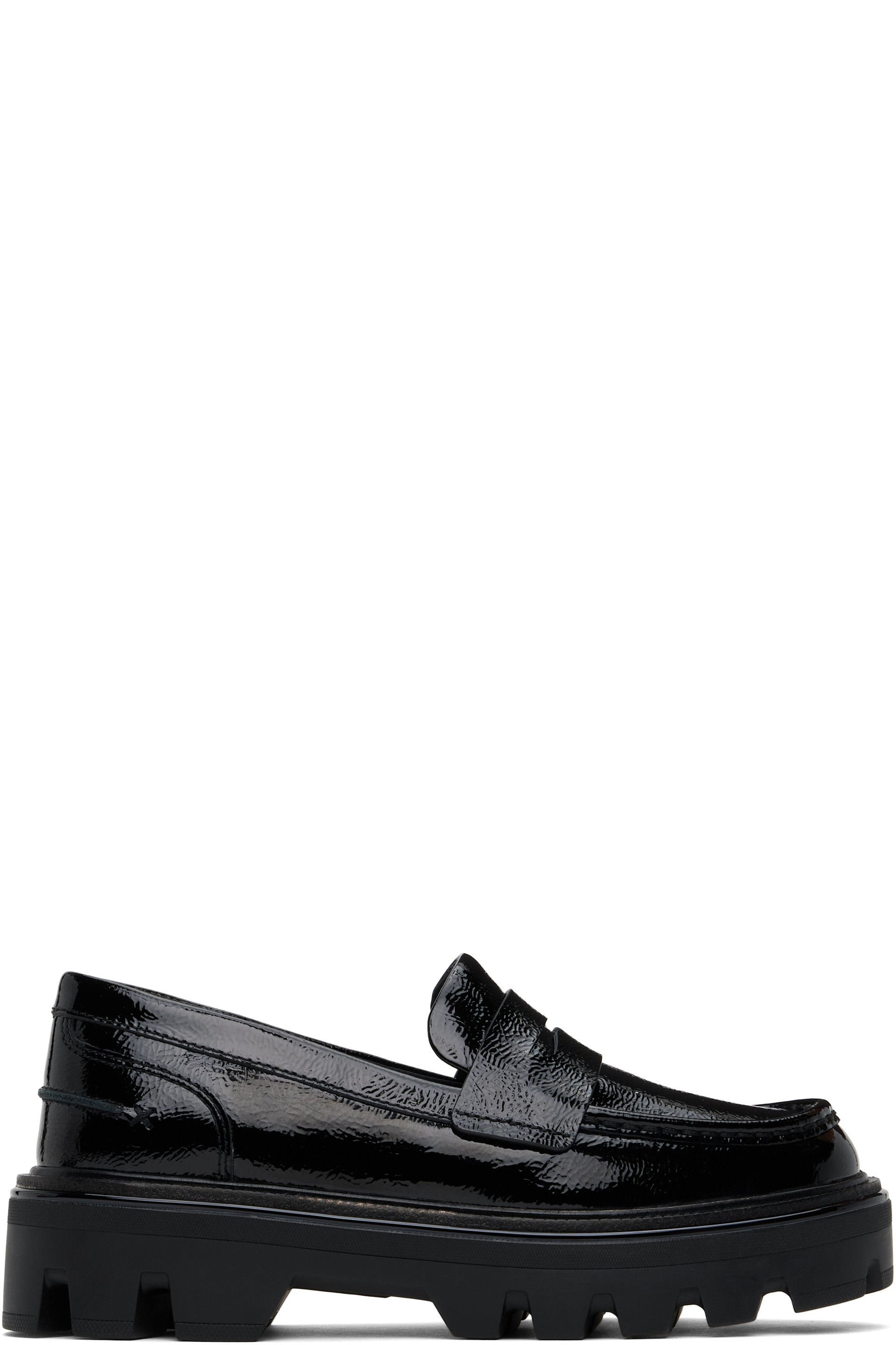 rag & bone - Black Quinn Leather Loafers