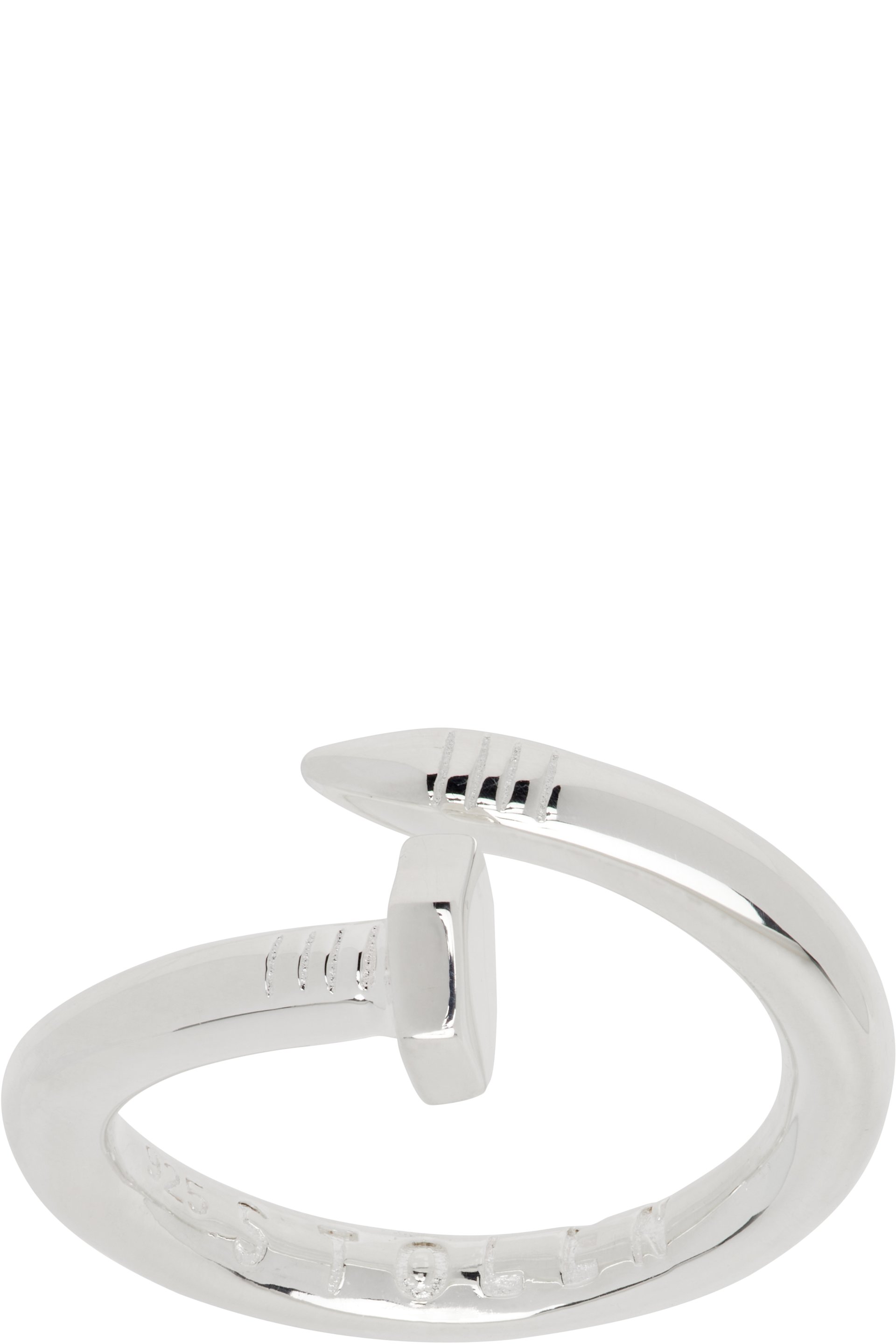 Stolen Girlfriends Club - Silver Twisted Bolt Ring