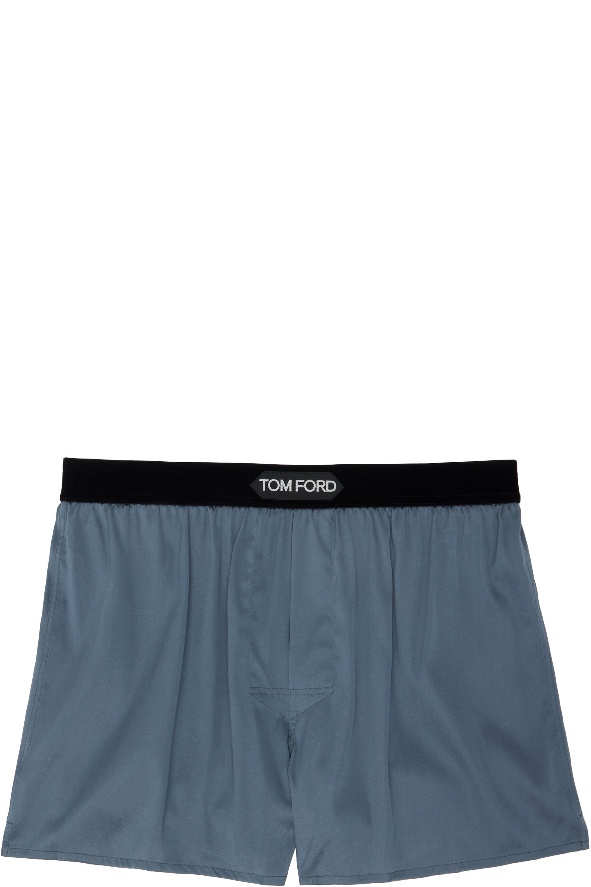 TOM FORD - Gray Silk Boxers