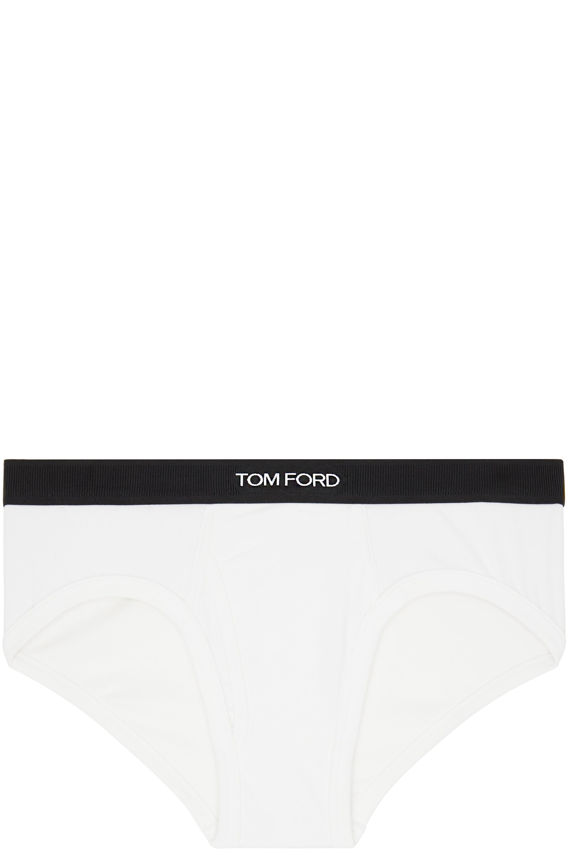 TOM FORD - White Cotton Briefs