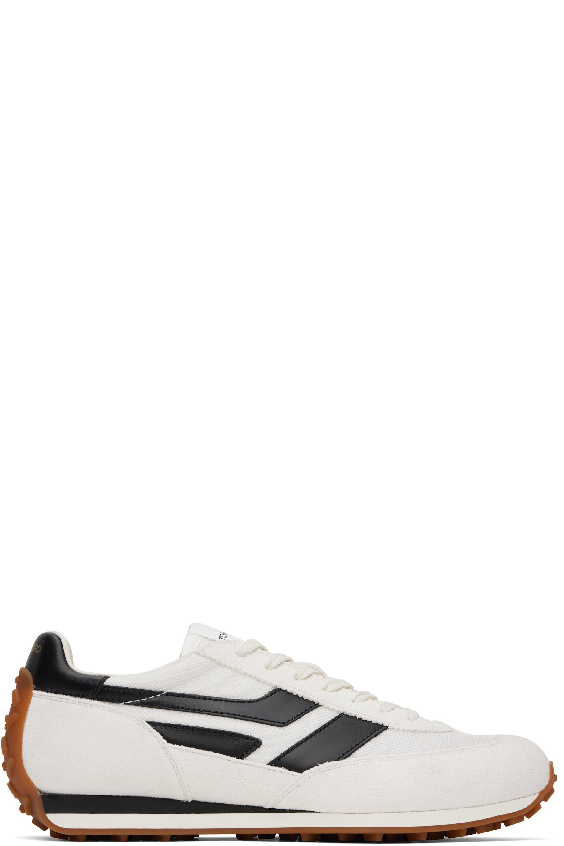 TOM FORD - White Suede Mick Sneakers
