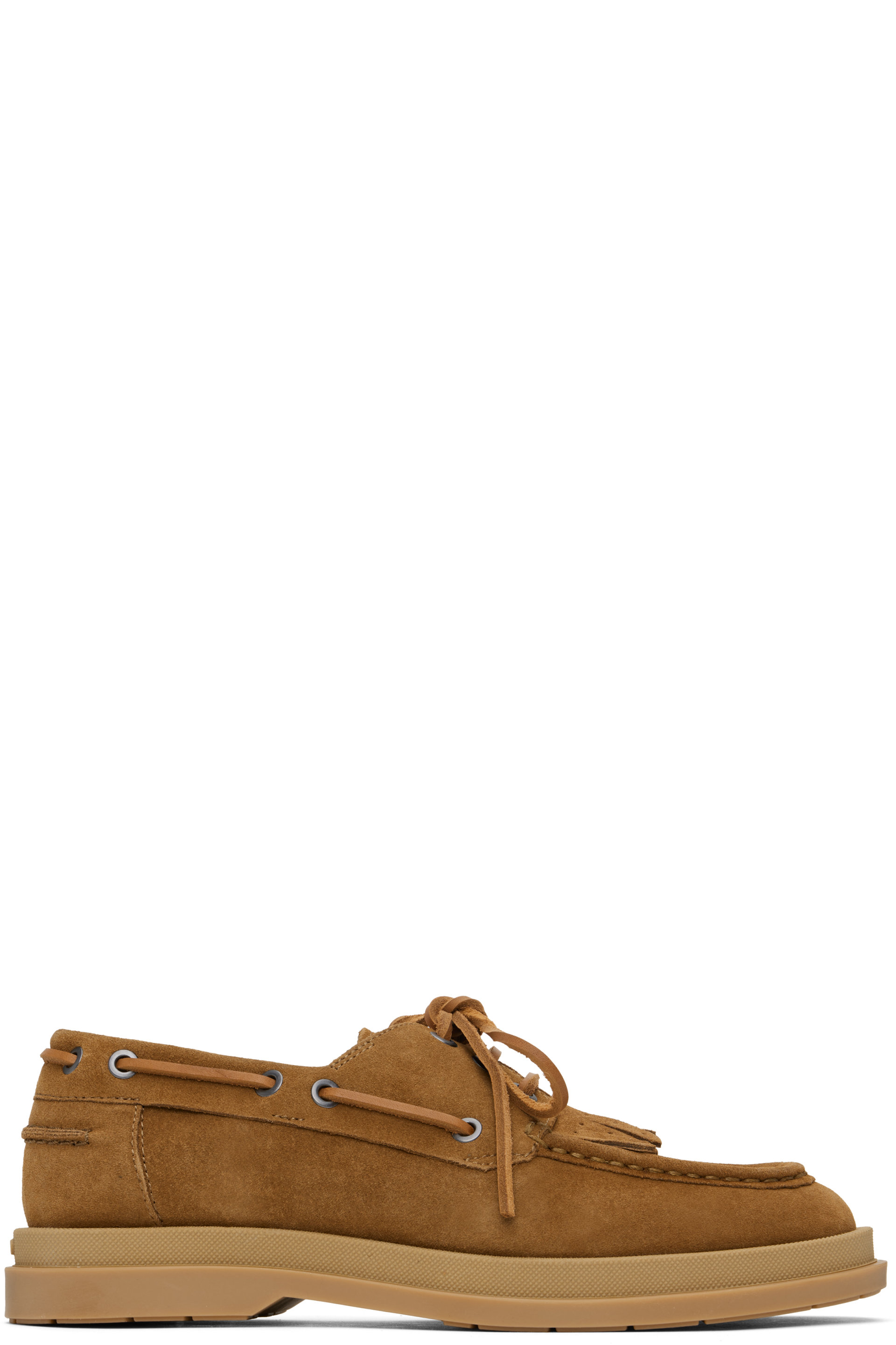 Hugo - Chaussures bateau brun clair en suède