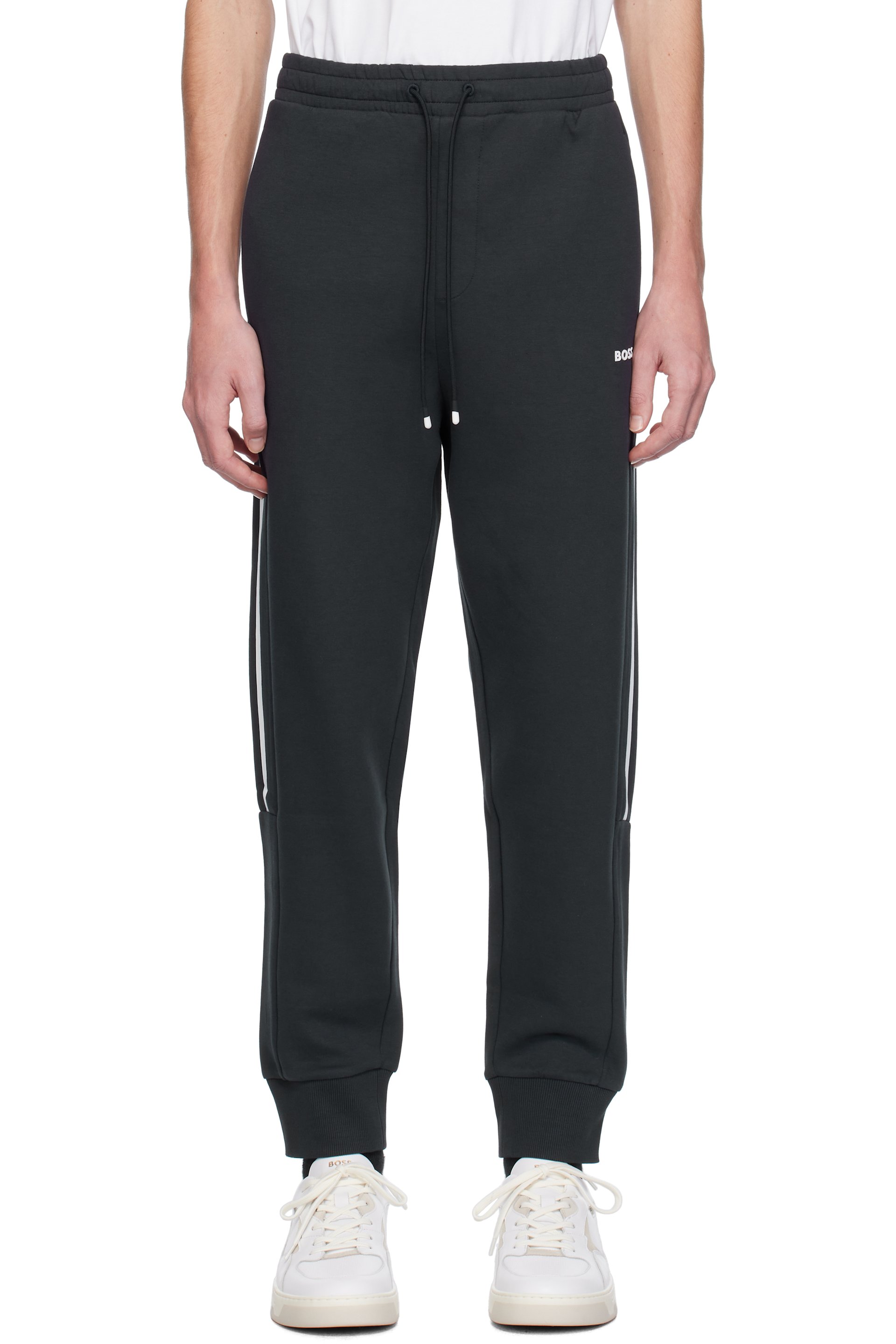 BOSS - Navy Three-Pocket Sweatpants