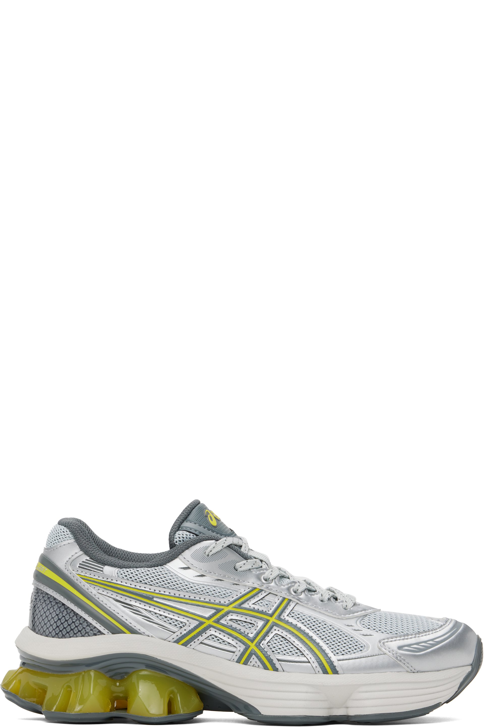 ASICS - Silver & Yellow GEL-KINETIC FLUENT Sneakers