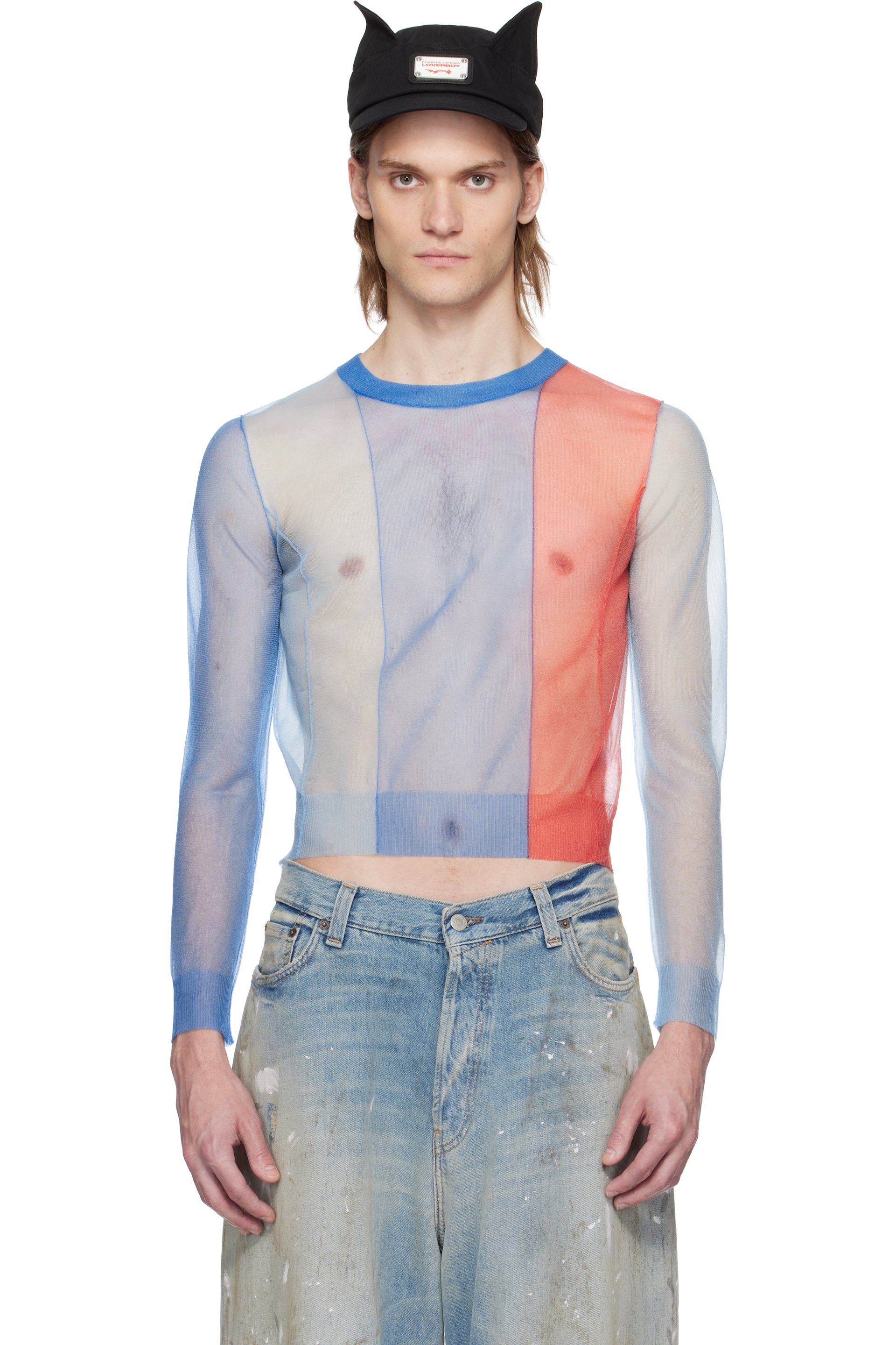 Charles Jeffrey LOVERBOY - Blue Sheer Sweater