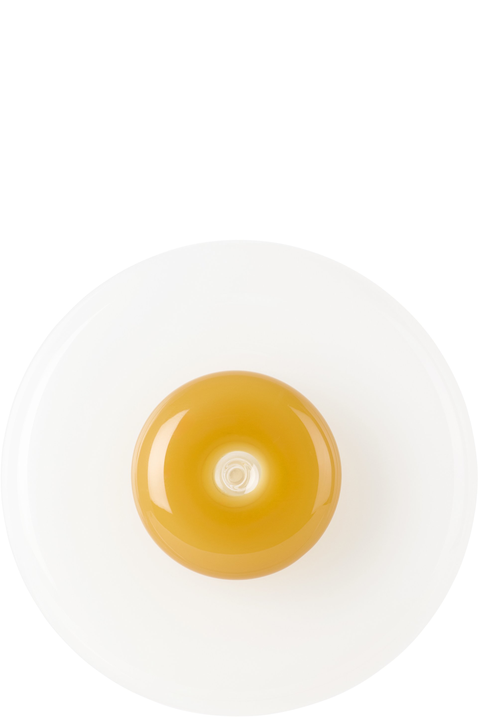 Maison Balzac - Porte-encens 'The Good Egg' blanc et jaune