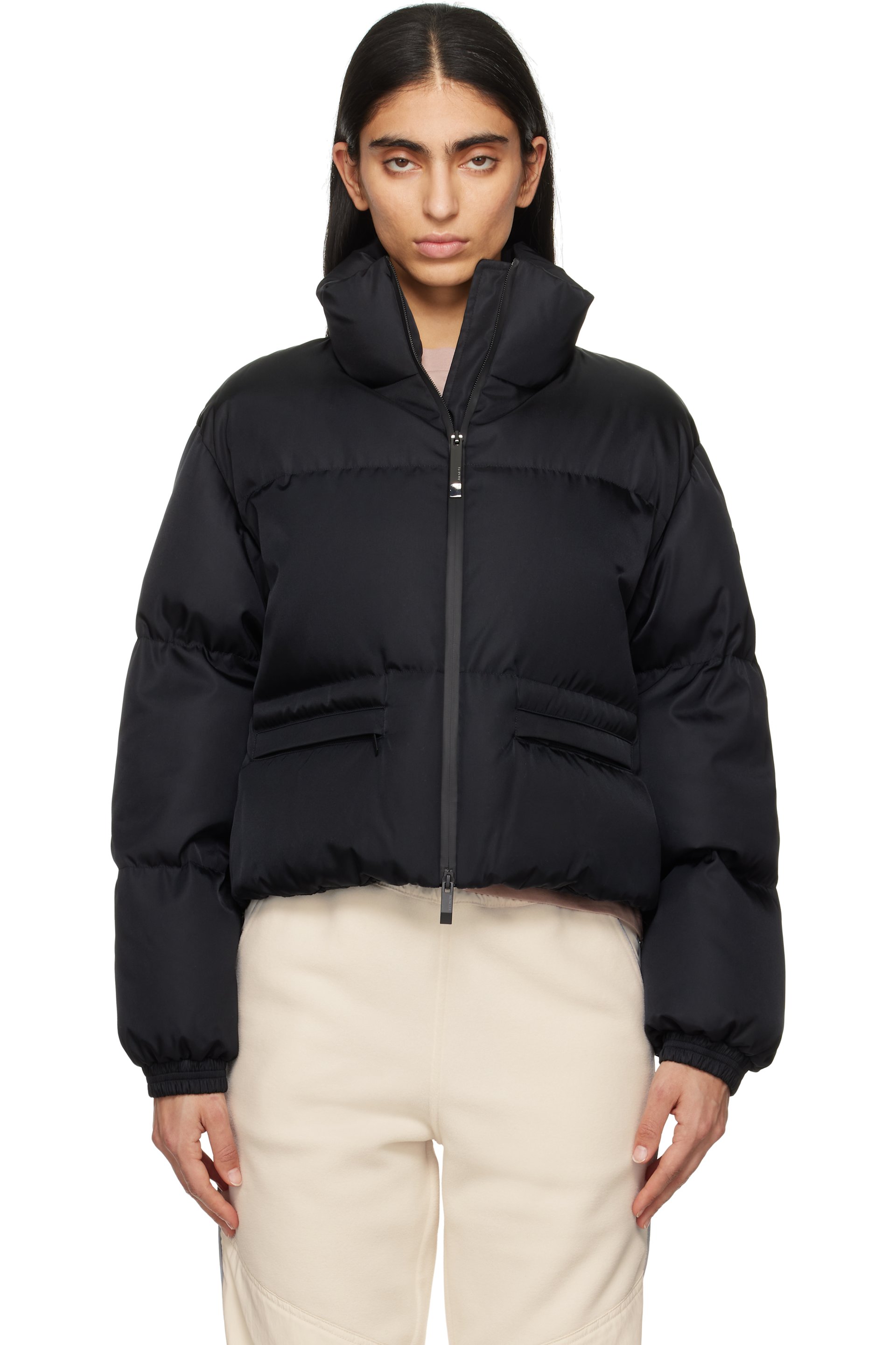 Moncler: Black Vissec Down Jacket | SSENSE