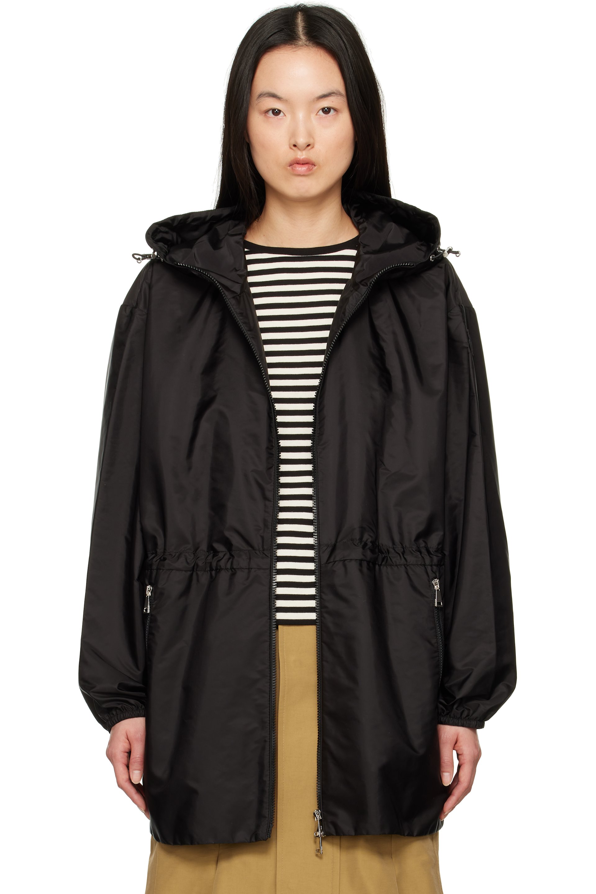 ジャケット・アウター moncler wete giubbotto Moncler: Black Wete Hooded Jacket | SSENSE