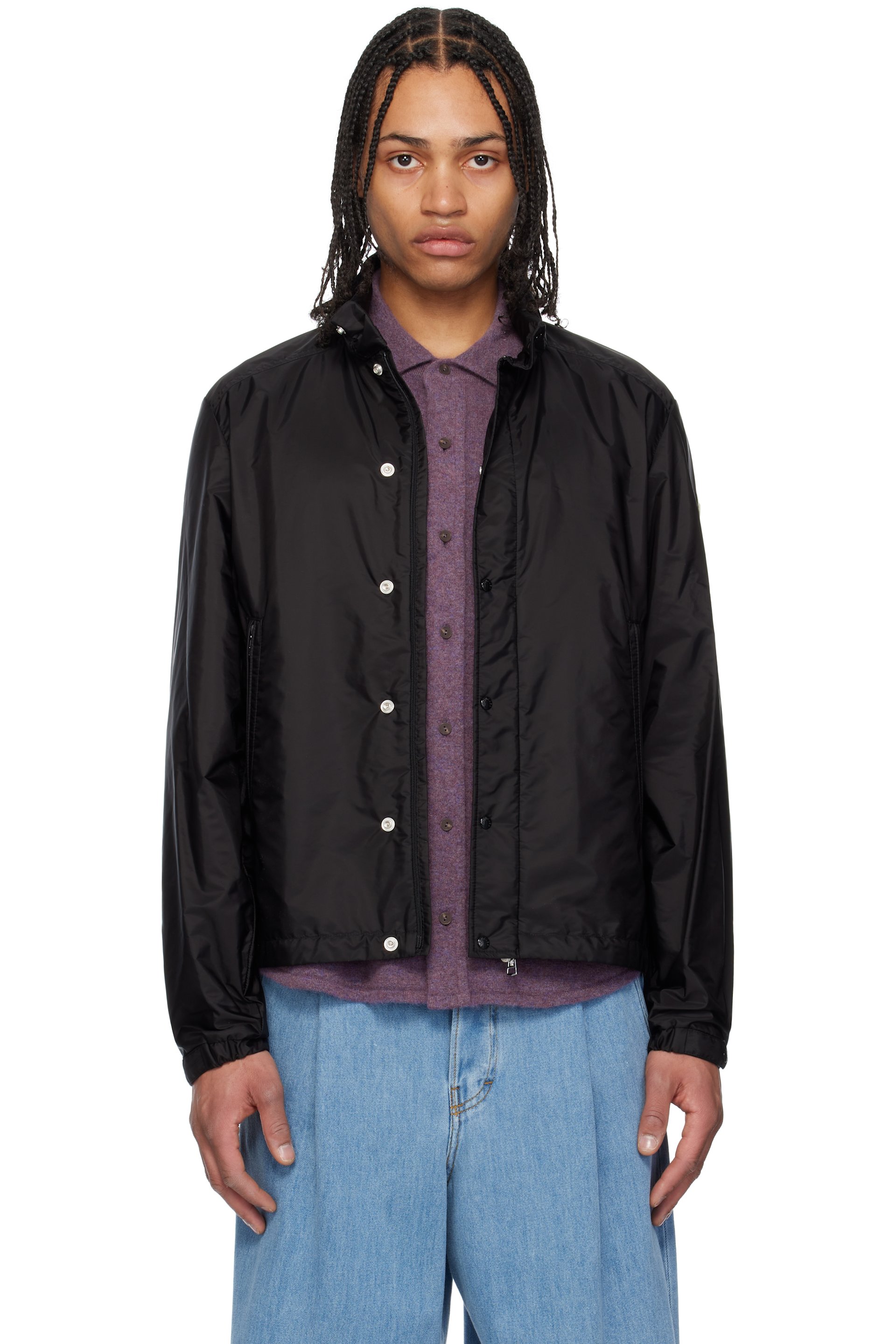 Moncler - Black Montriond Hooded Windbreaker Jacket