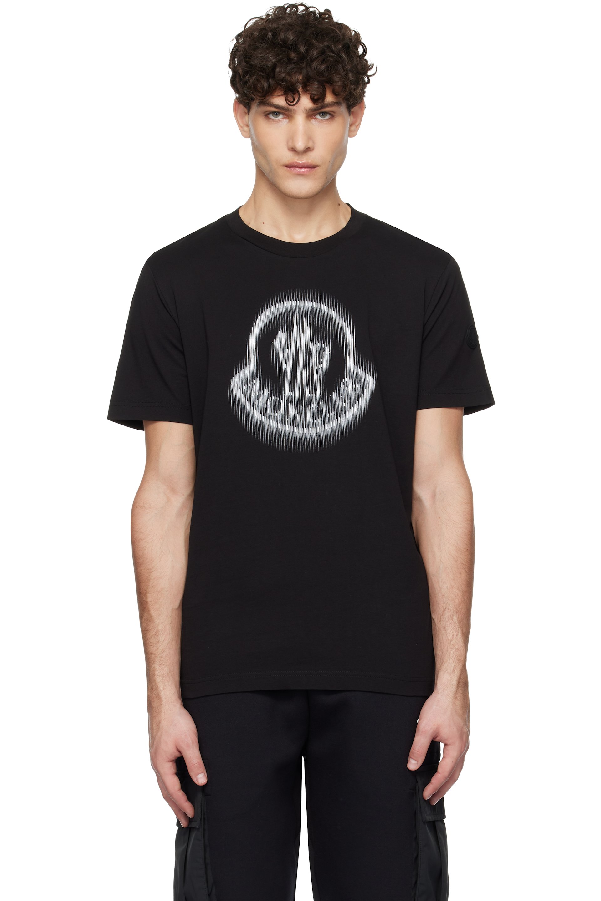 Moncler - ブラック SS Tシャツ