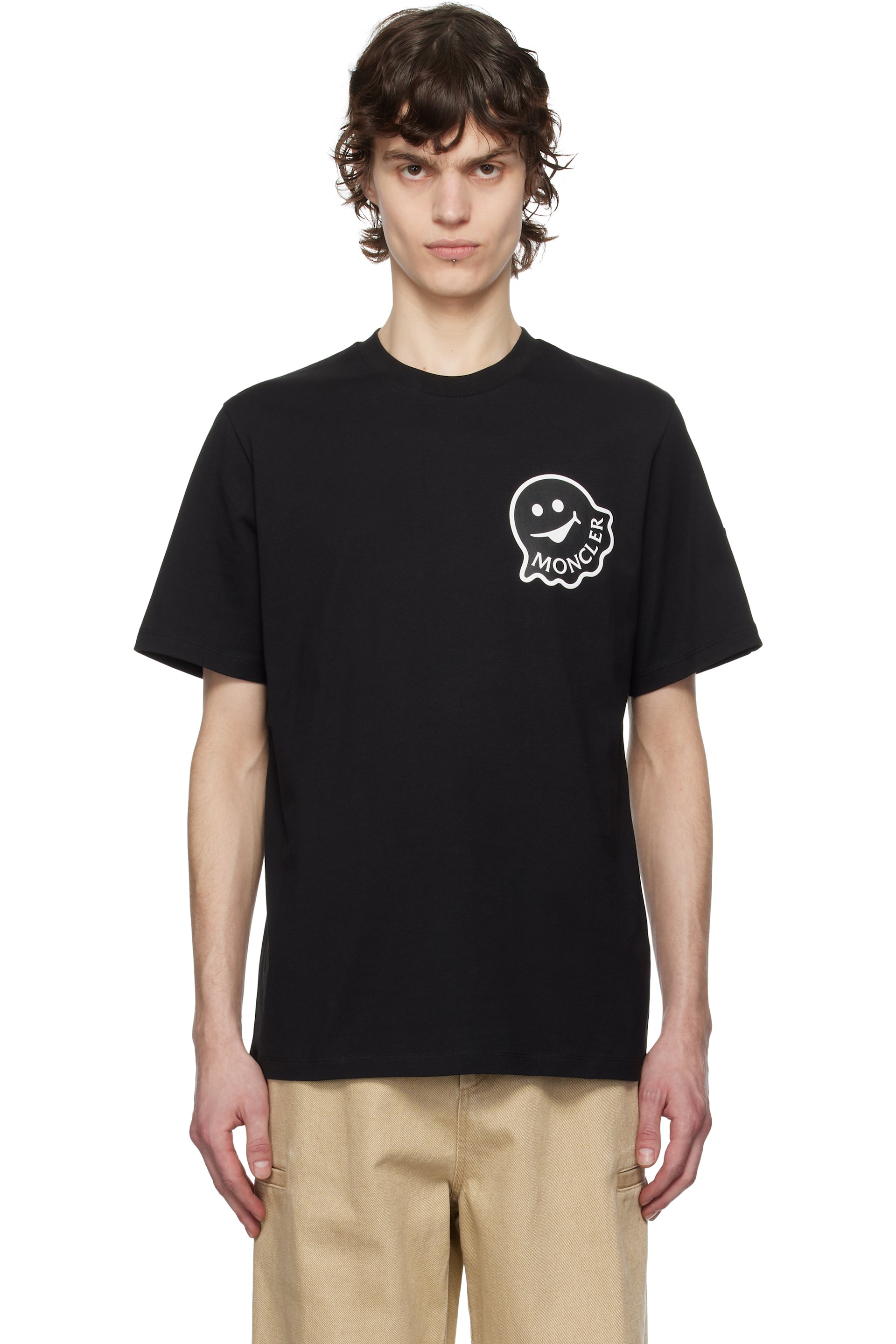 Moncler - ブラック Archivio Creativo Tシャツ