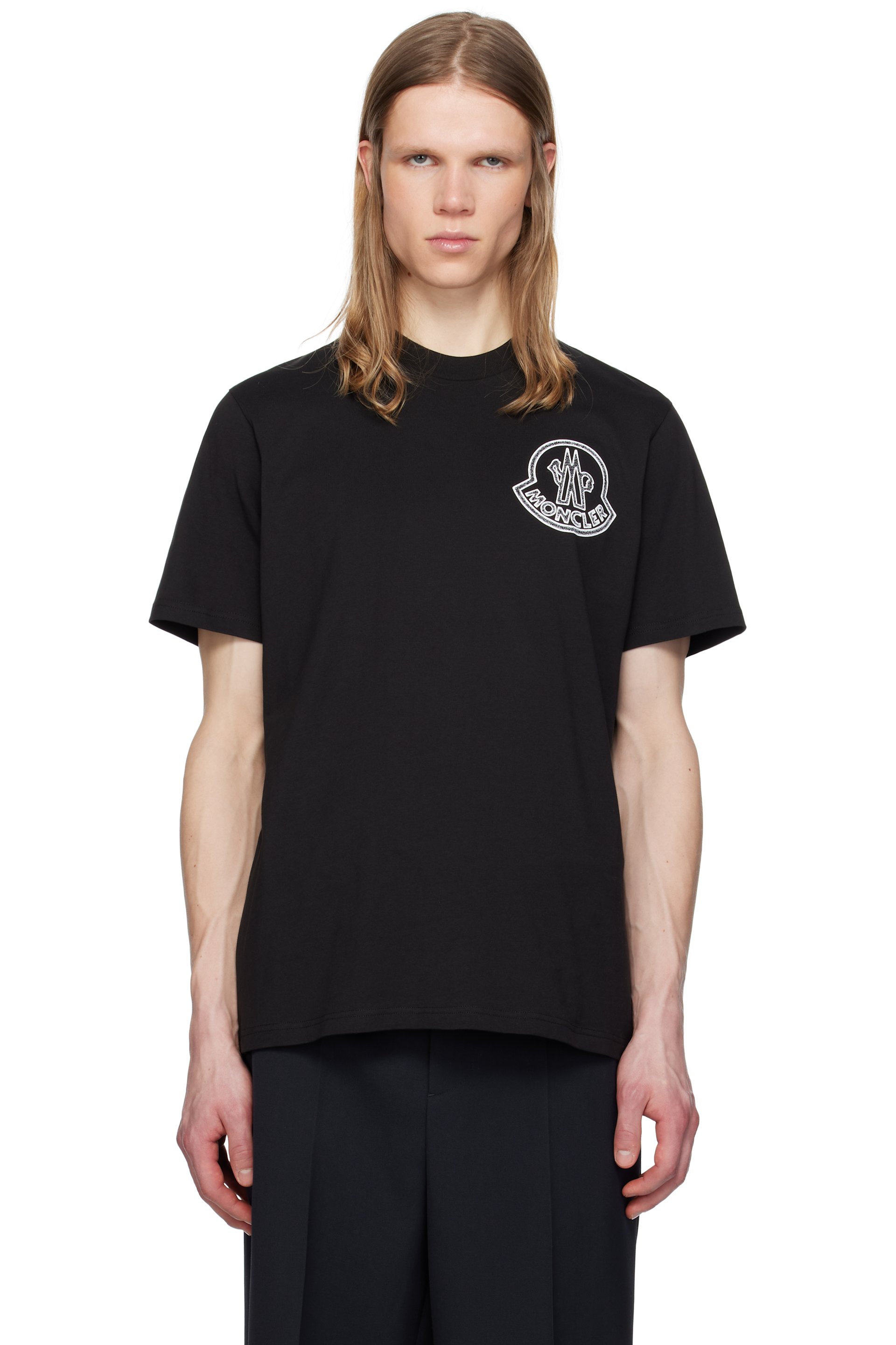 Moncler - ブラック Archivio Creativo Tシャツ
