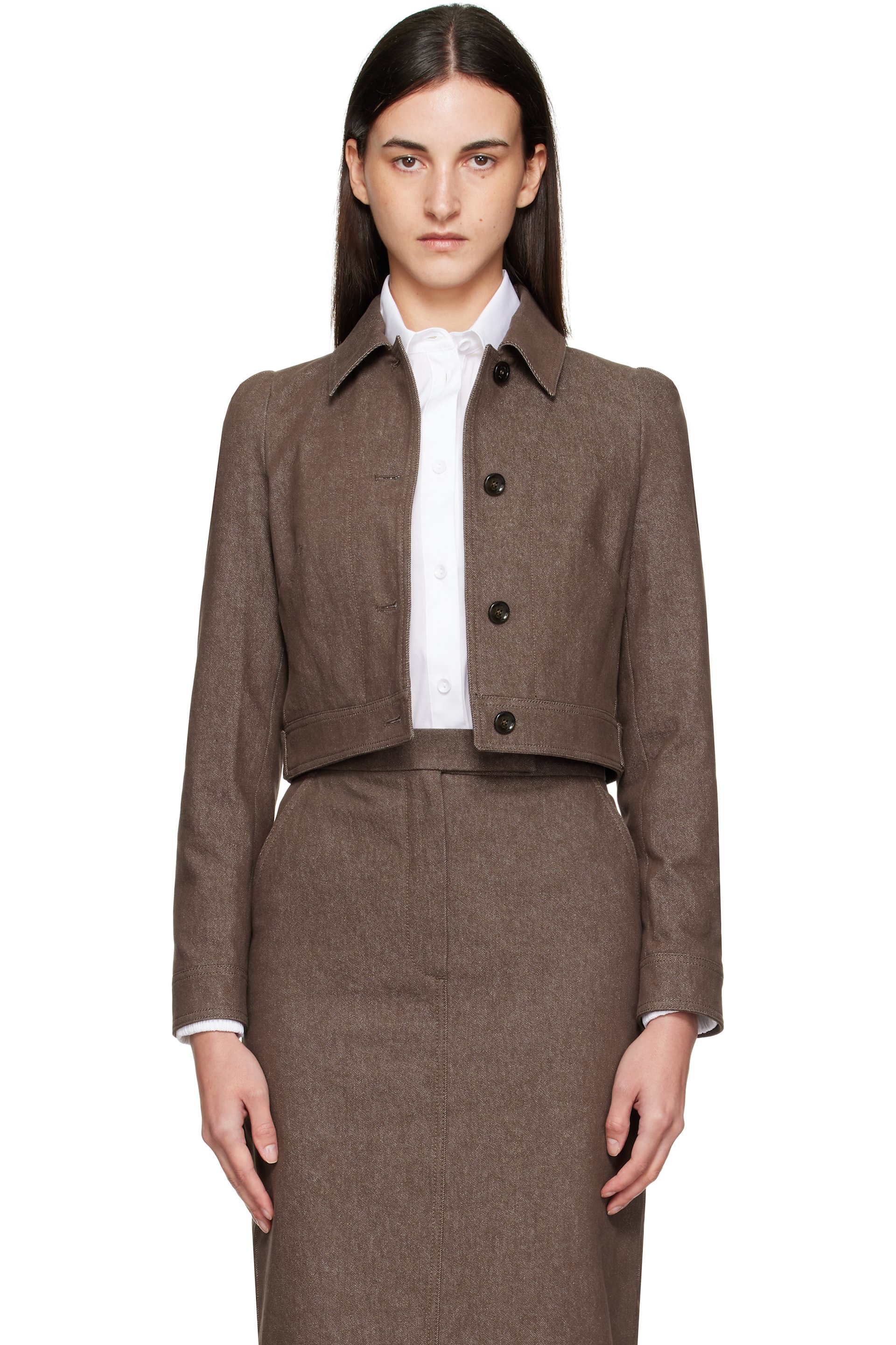 Max Mara - Blouson Carpa brun