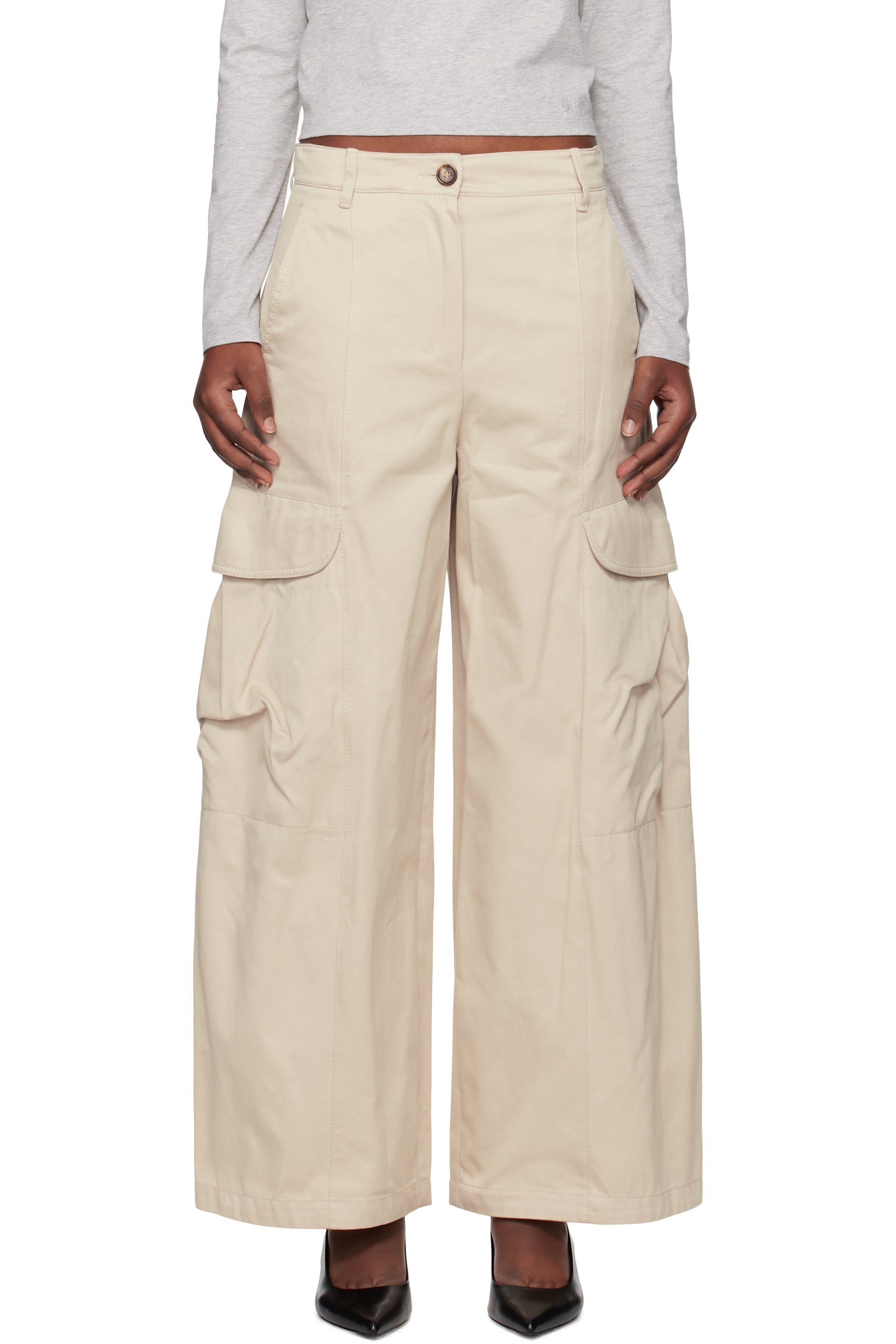 Max Mara - Pantalon Rosatea beige - 'S