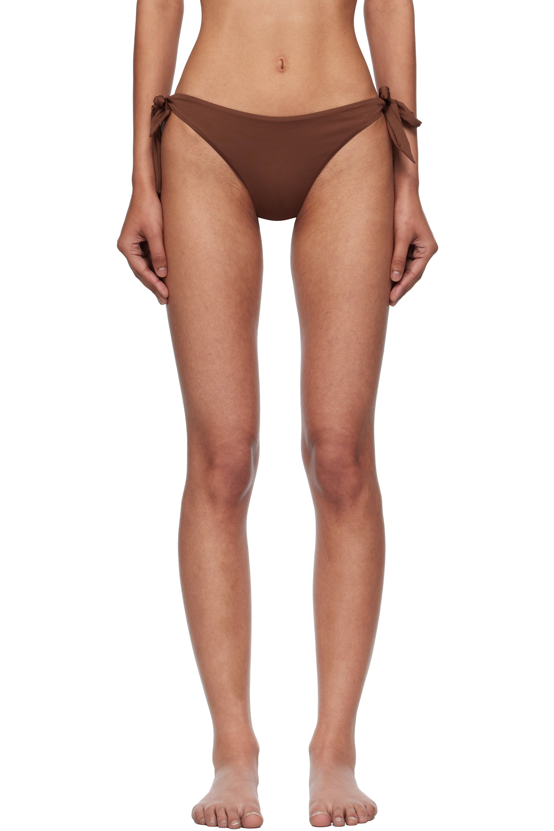 Max Mara - Culotte de bikini Stefy brune