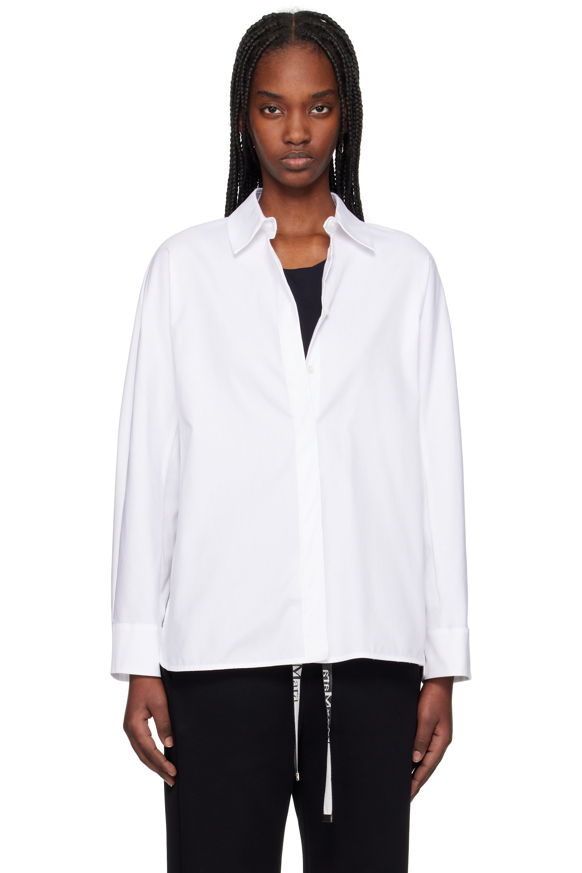Max Mara - Chemise Cornero blanche - 'S