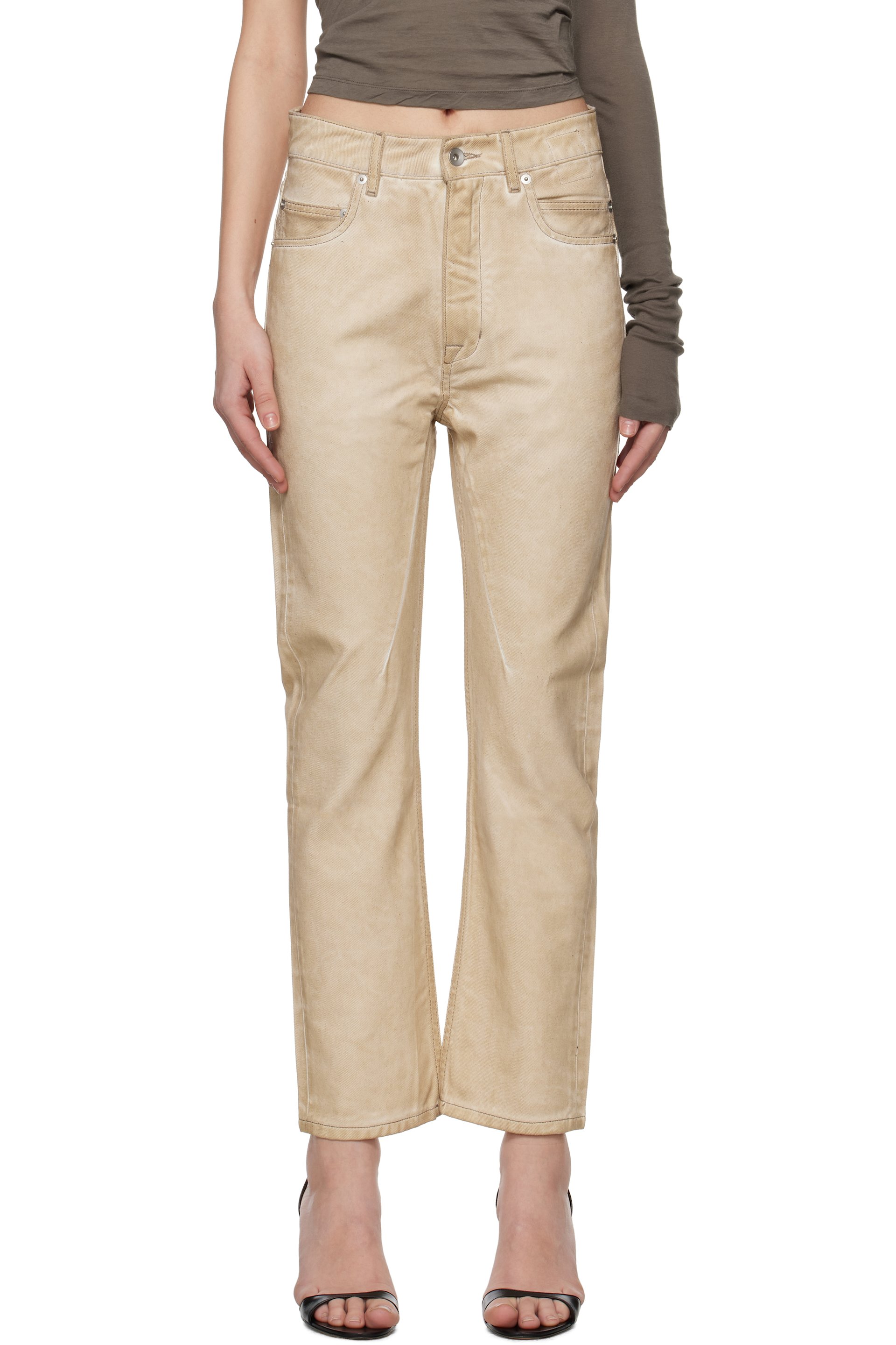 Rick Owens DRKSHDW - Jean VDD beige - Hollywood