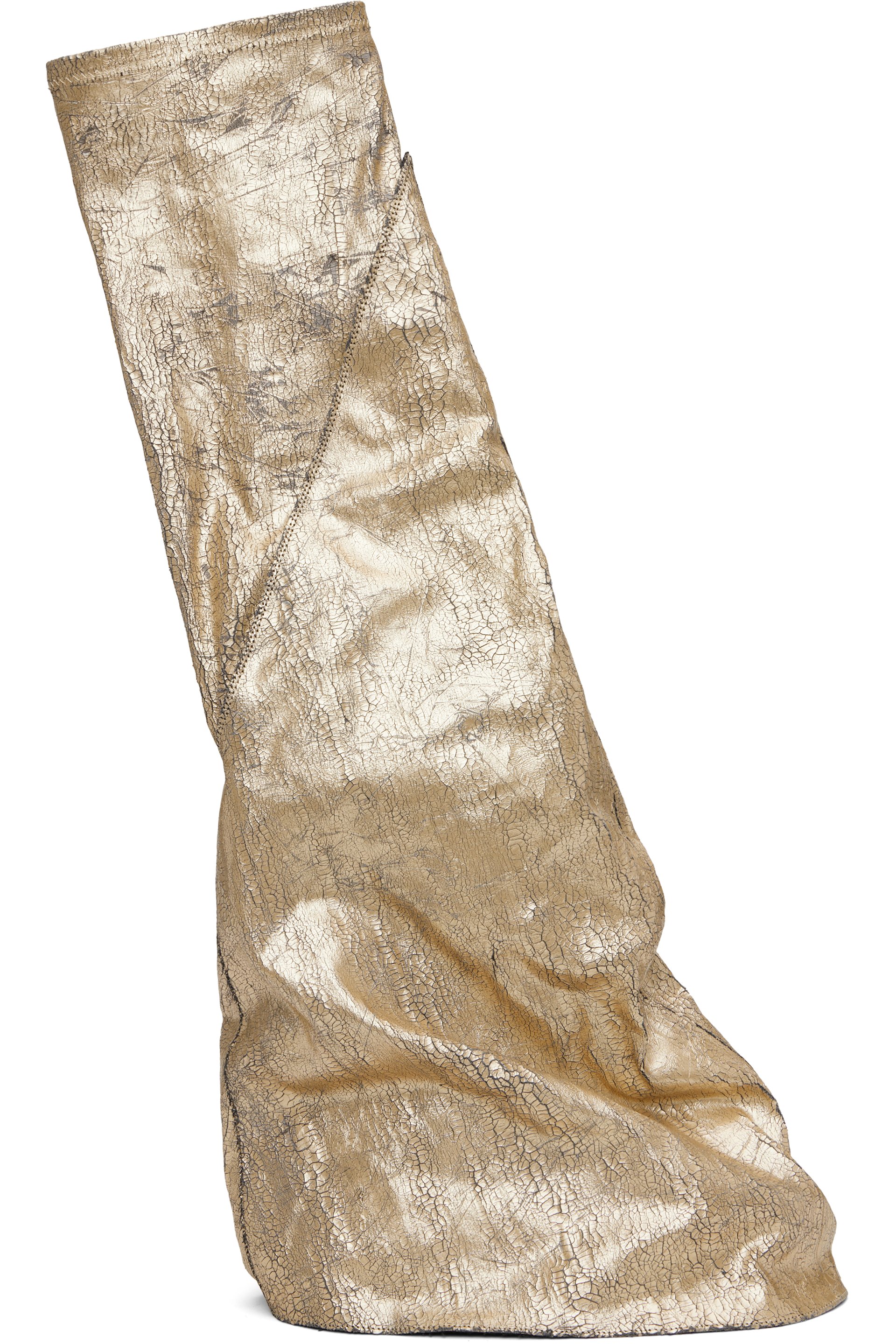 Rick Owens DRKSHDW - Bottes hautes Fetish dorées - Hollywood