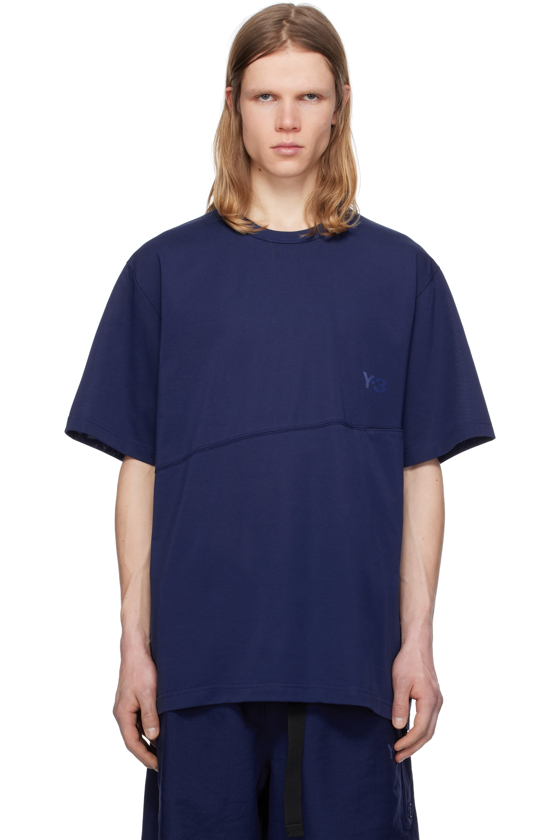 Y-3 - Blue U Vent T-shirt