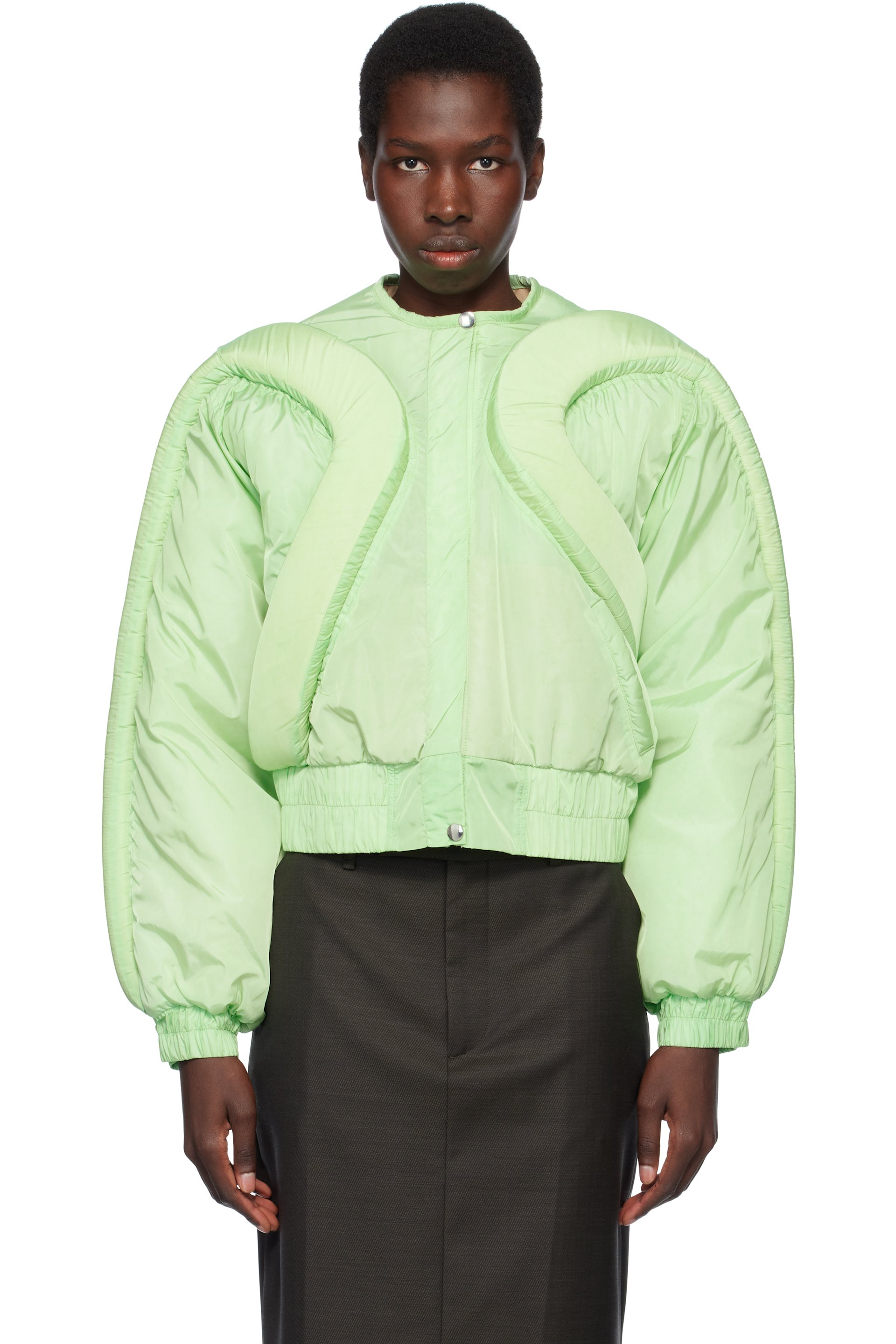 Stanley Raffington - Blouson aviateur 3D Parametric vert